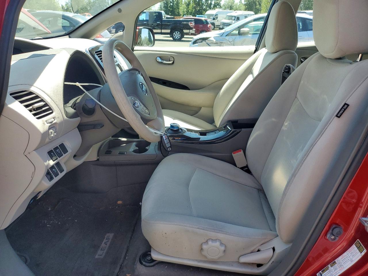 2011 Nissan Leaf Sv Red vin: JN1AZ0CPXBT002328