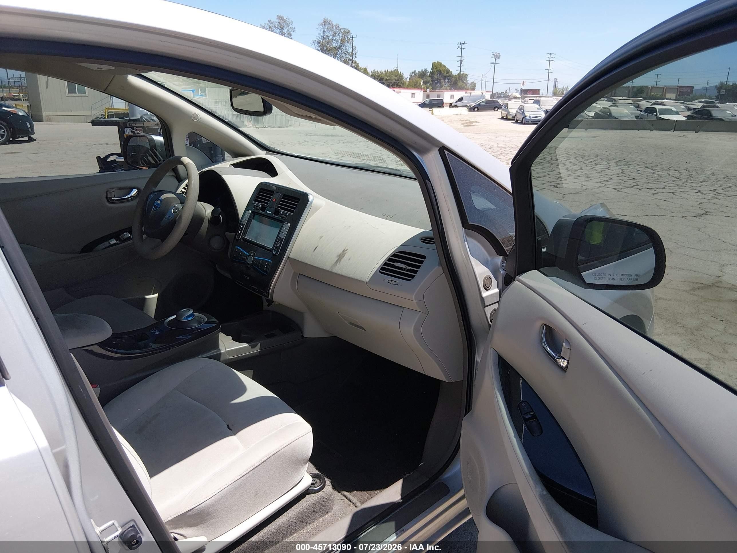 2011 Nissan Leaf Sl Silver vin: JN1AZ0CPXBT003835