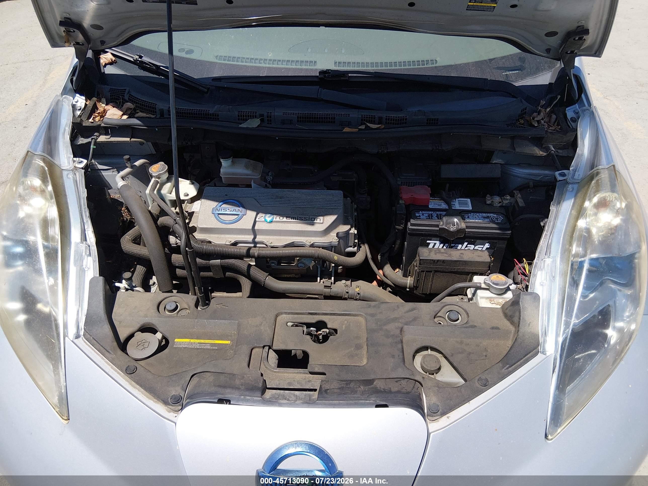 2011 Nissan Leaf Sl Silver vin: JN1AZ0CPXBT003835
