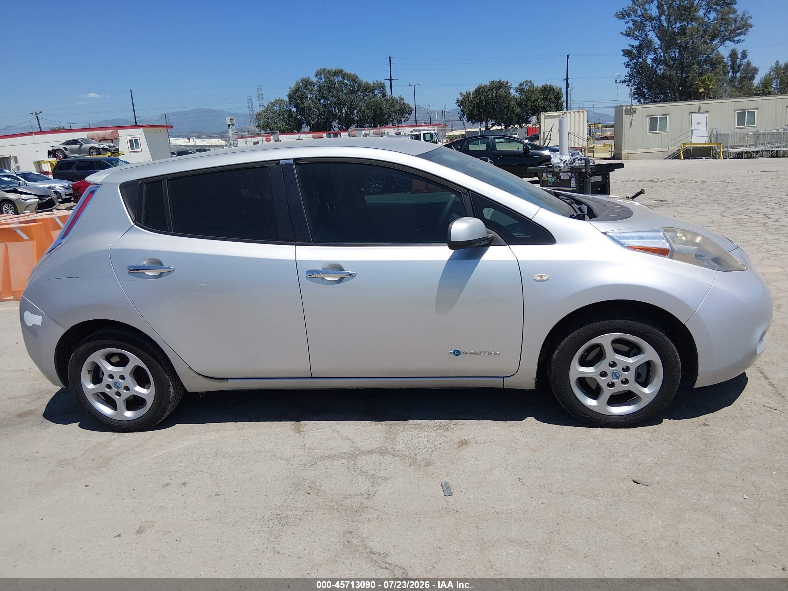 2011 Nissan Leaf Sl Silver vin: JN1AZ0CPXBT003835