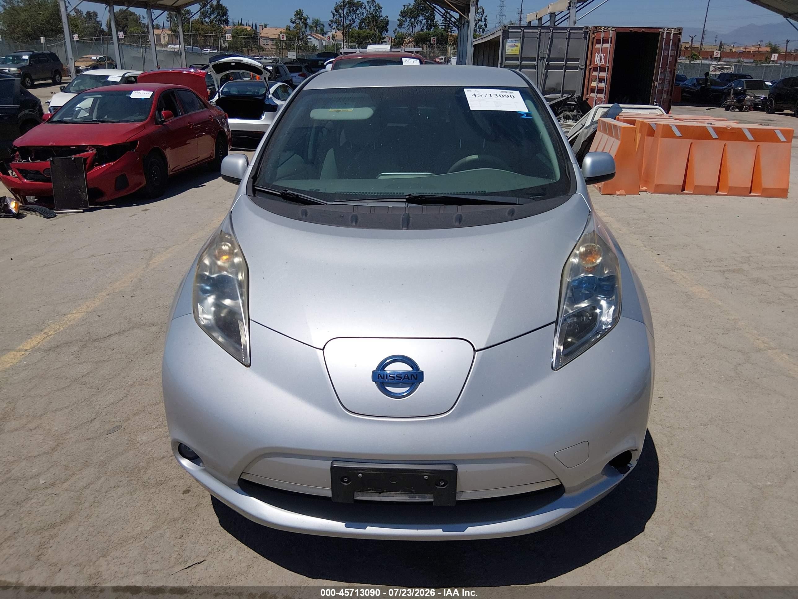 2011 Nissan Leaf Sl Silver vin: JN1AZ0CPXBT003835