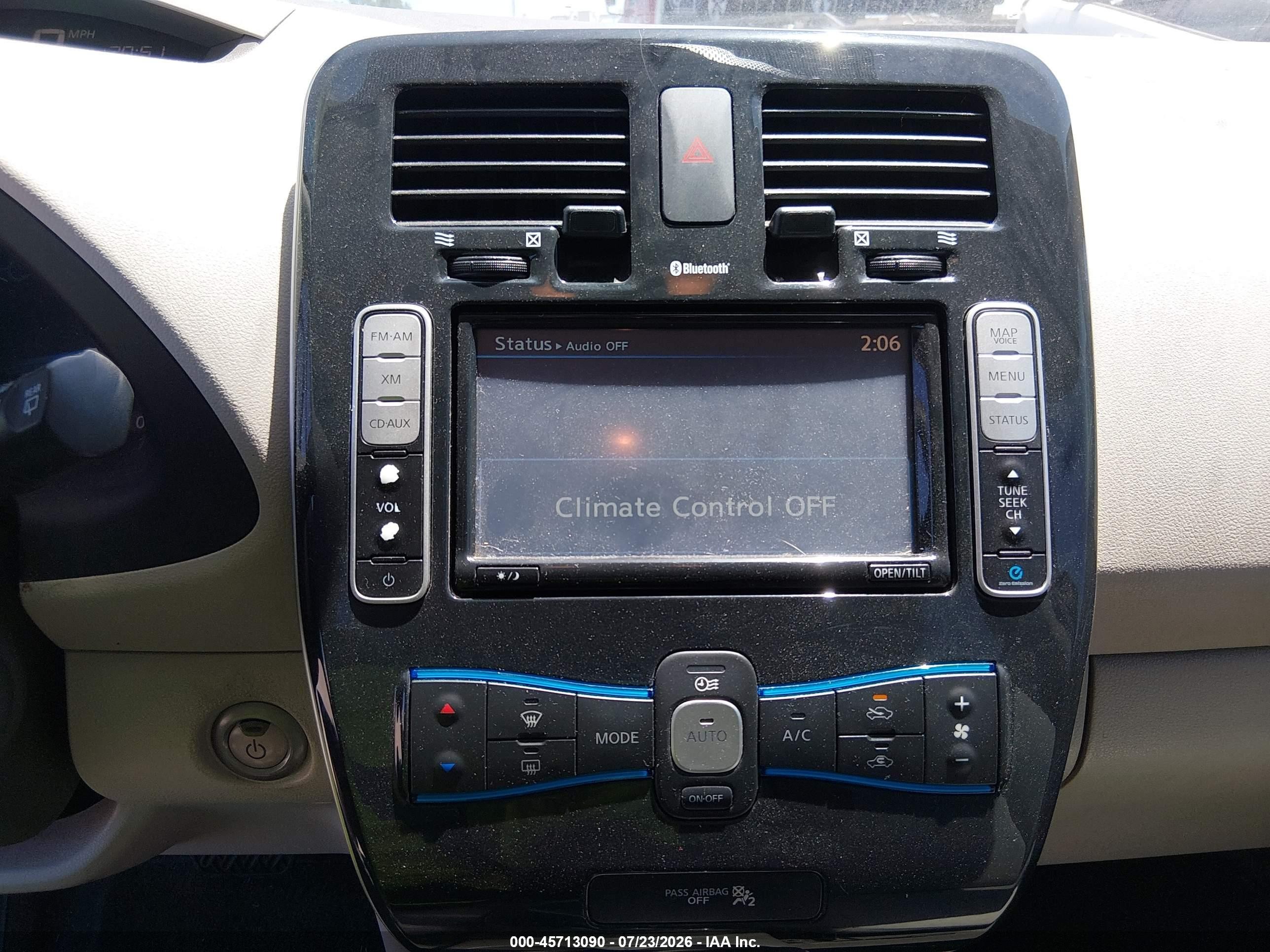 2011 Nissan Leaf Sl Silver vin: JN1AZ0CPXBT003835