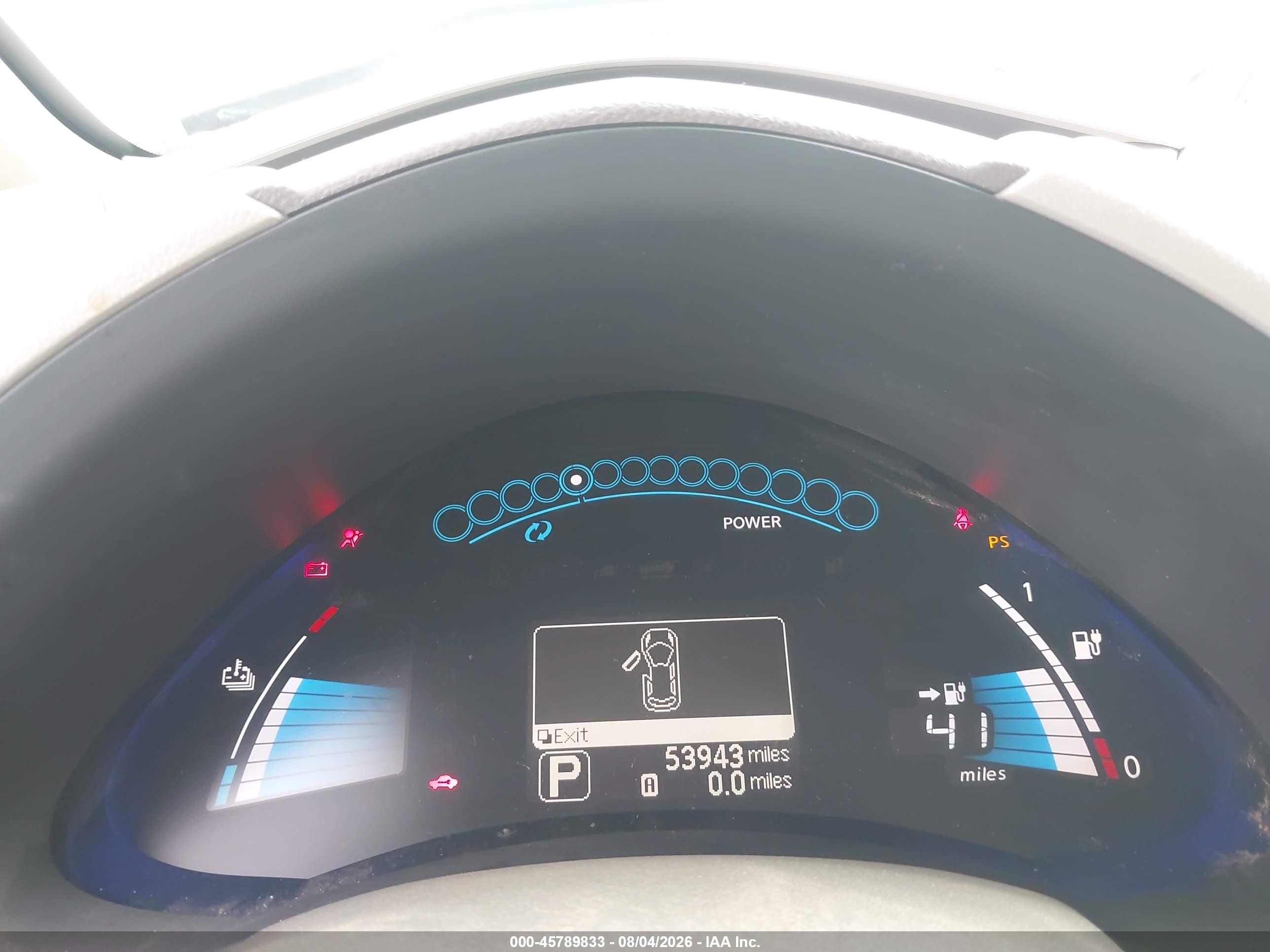 2011 Nissan Leaf Sl White vin: JN1AZ0CPXBT006458