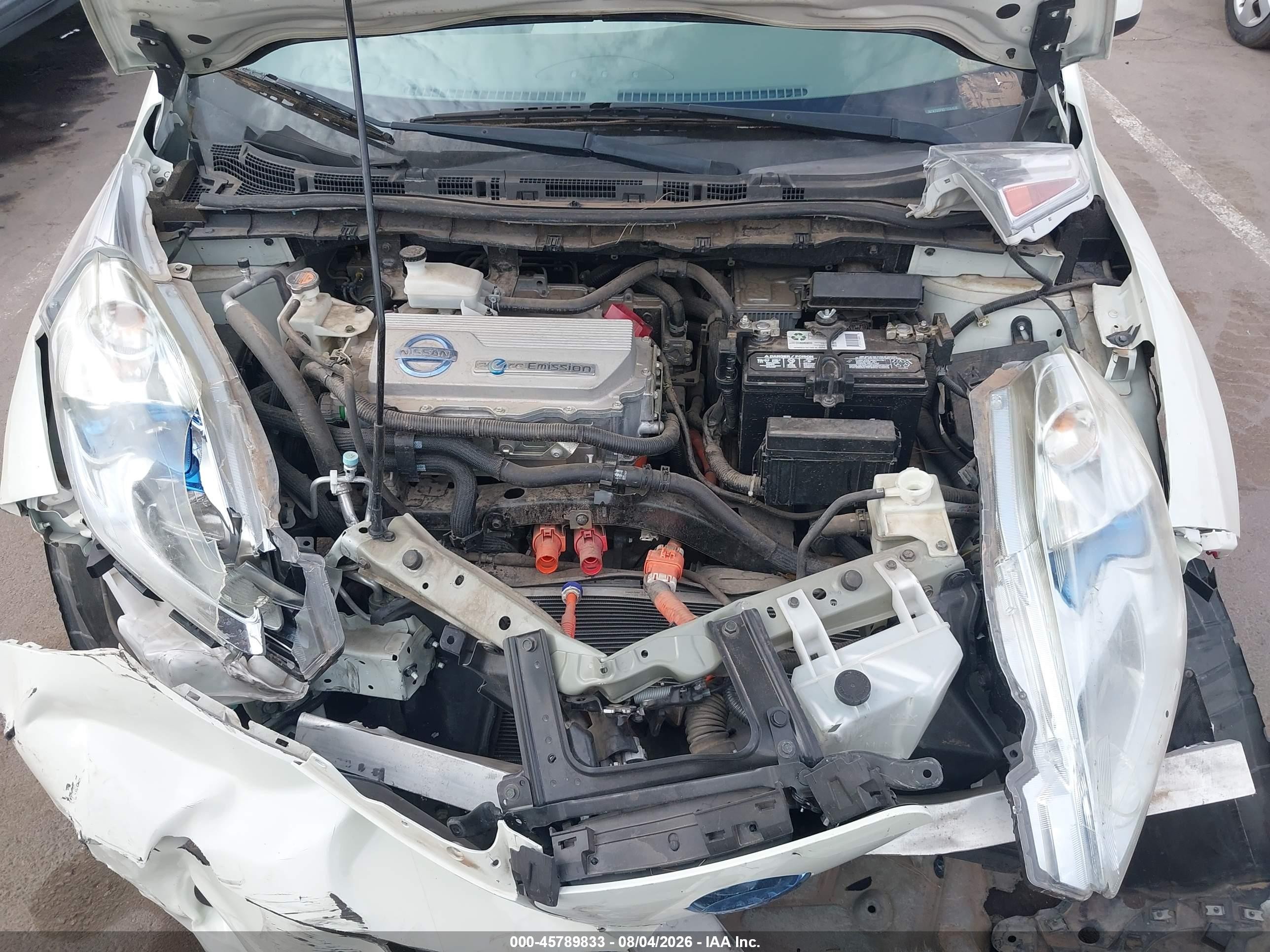 2011 Nissan Leaf Sl White vin: JN1AZ0CPXBT006458