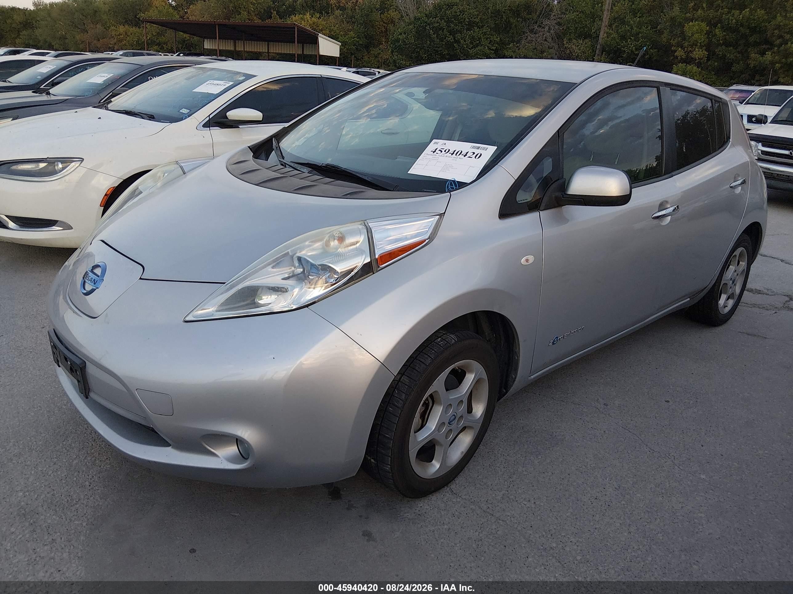 2011 Nissan Leaf Sl Silver vin: JN1AZ0CPXBT009294