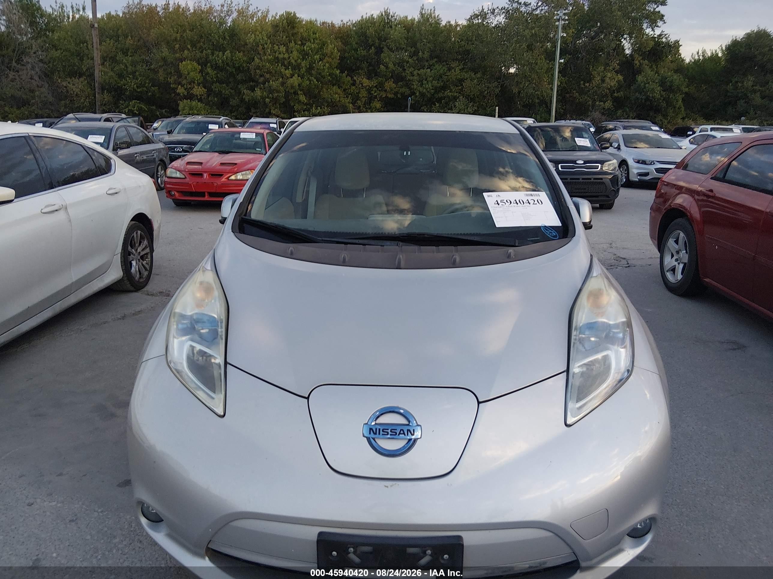2011 Nissan Leaf Sl Silver vin: JN1AZ0CPXBT009294