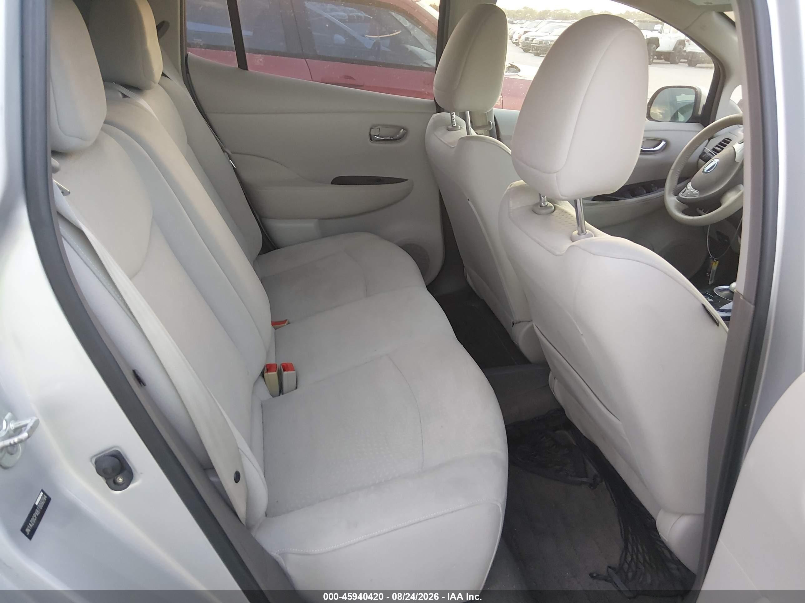 2011 Nissan Leaf Sl Silver vin: JN1AZ0CPXBT009294