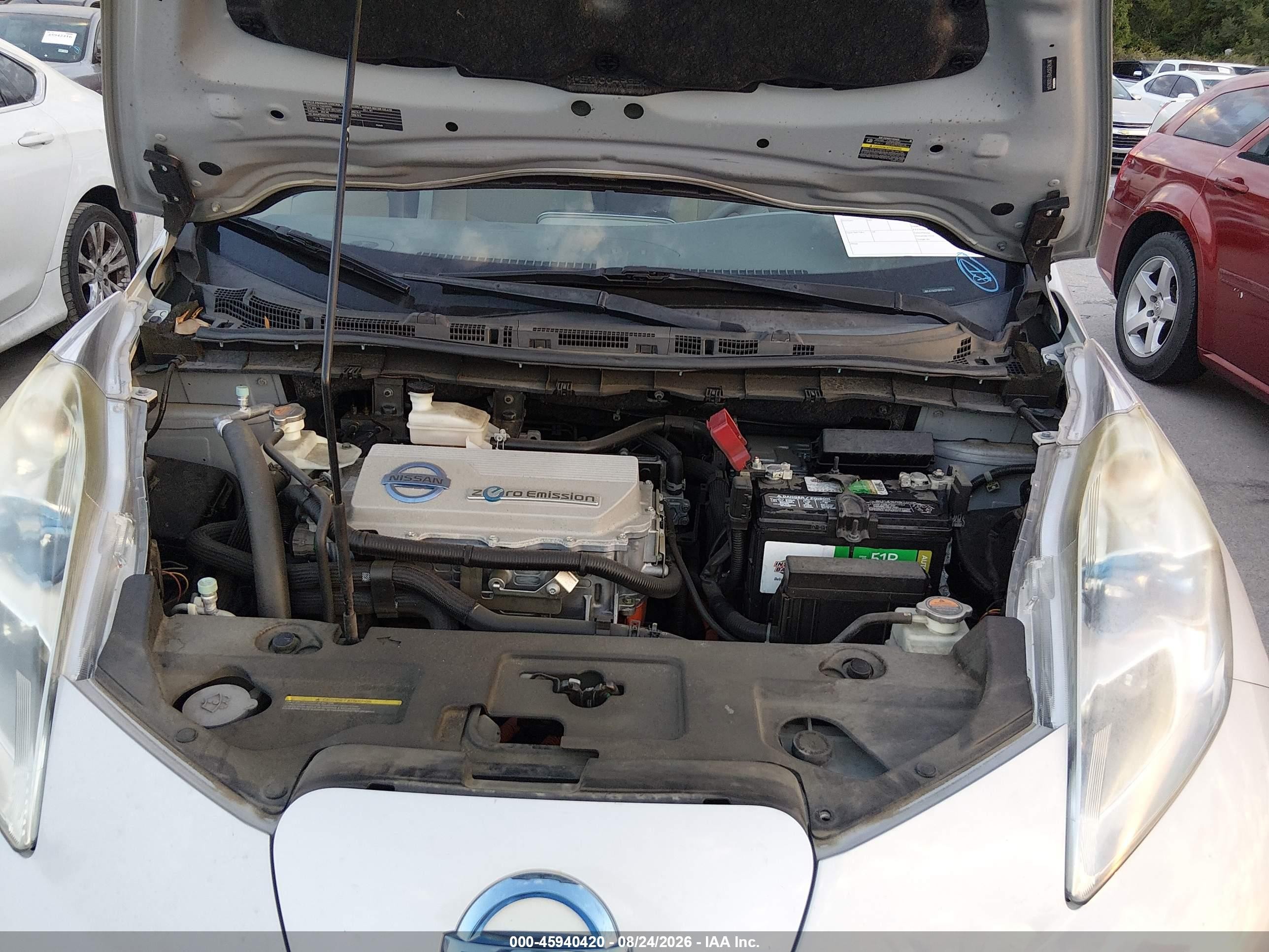 2011 Nissan Leaf Sl Silver vin: JN1AZ0CPXBT009294