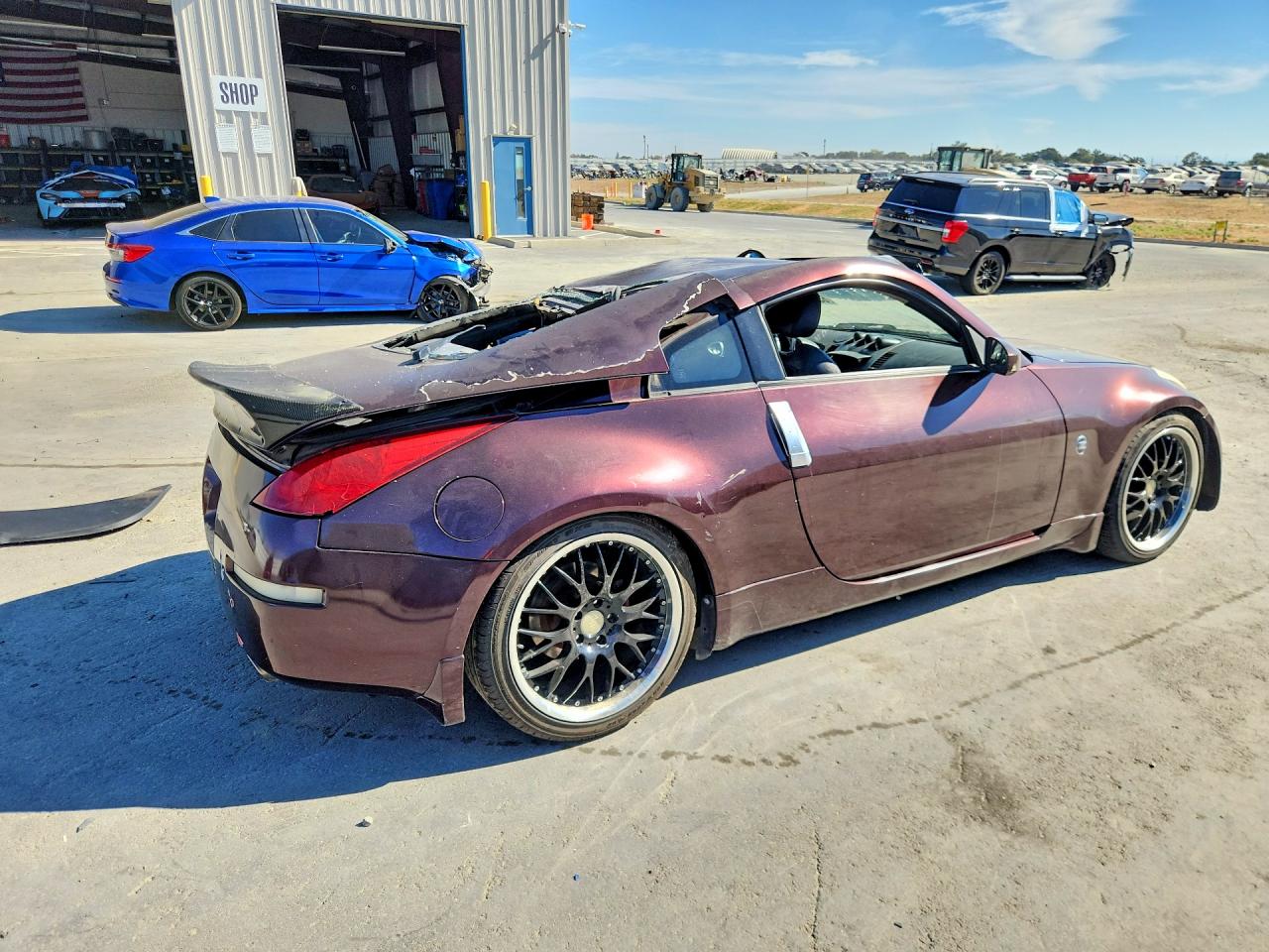 2003 Nissan 350z Coupe Бордовый vin: JN1AZ34D03T103630