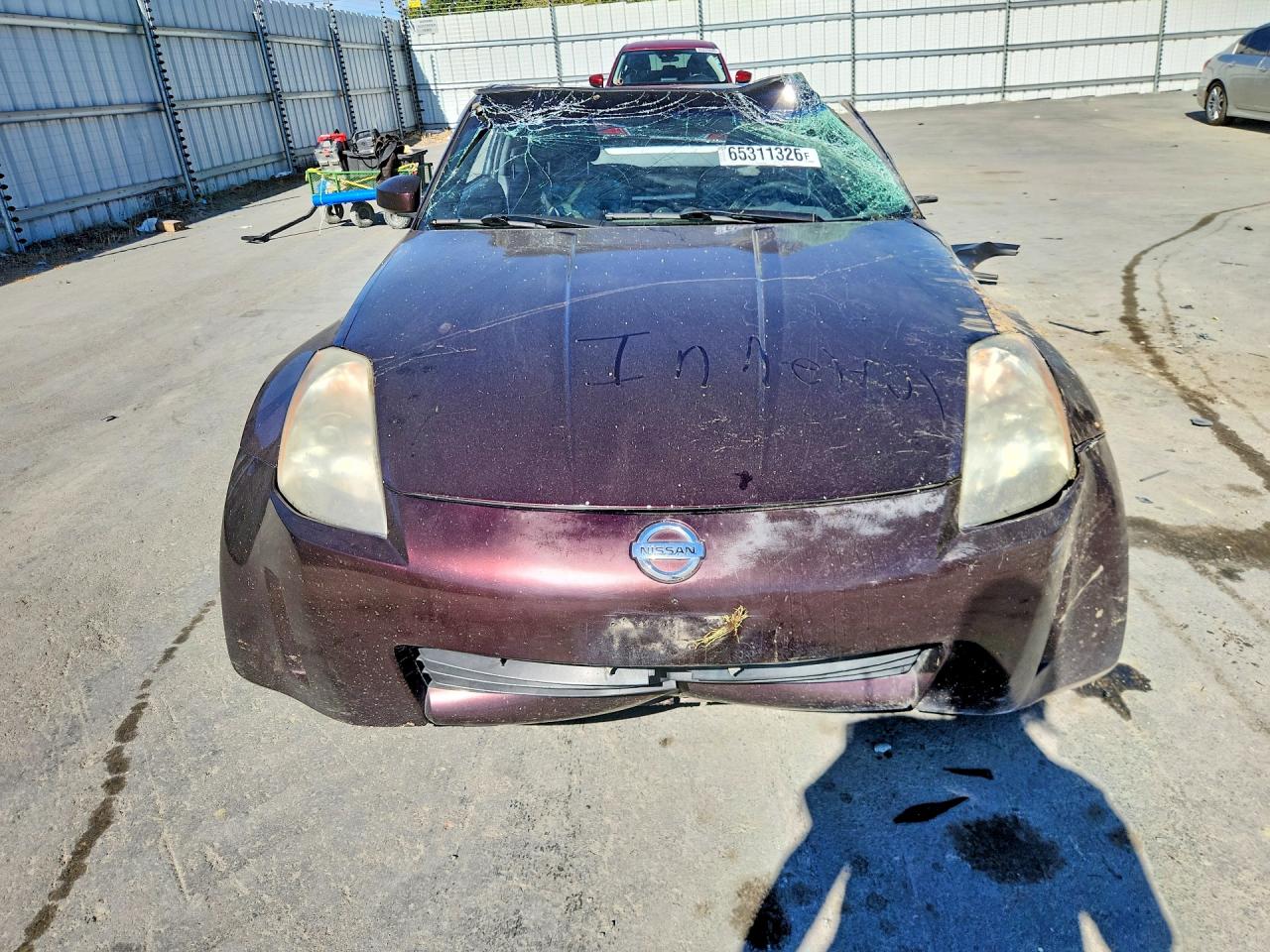 2003 Nissan 350z Coupe Бордовый vin: JN1AZ34D03T103630