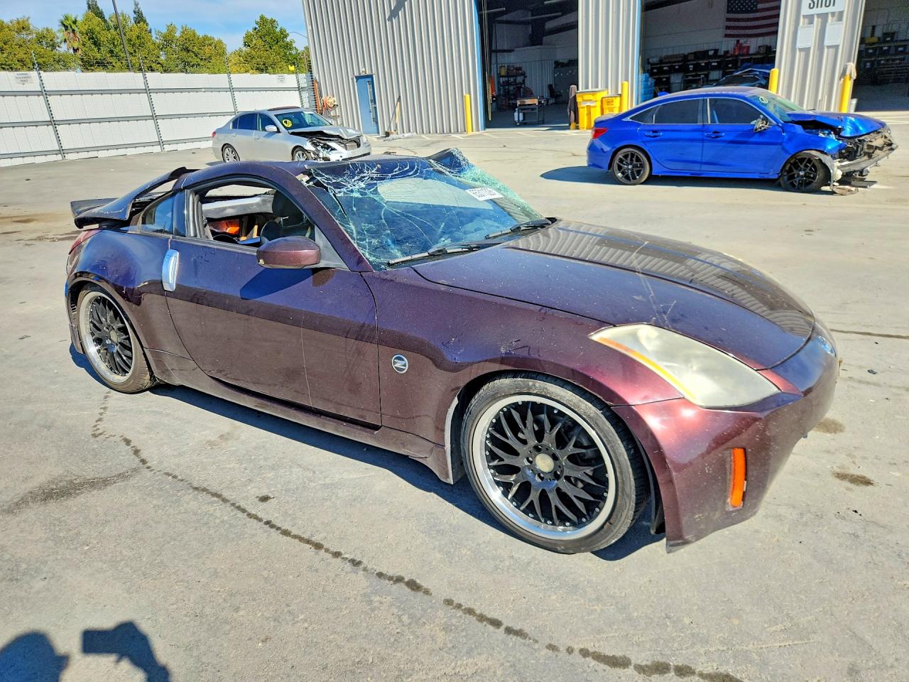 2003 Nissan 350z Coupe Бордовый vin: JN1AZ34D03T103630