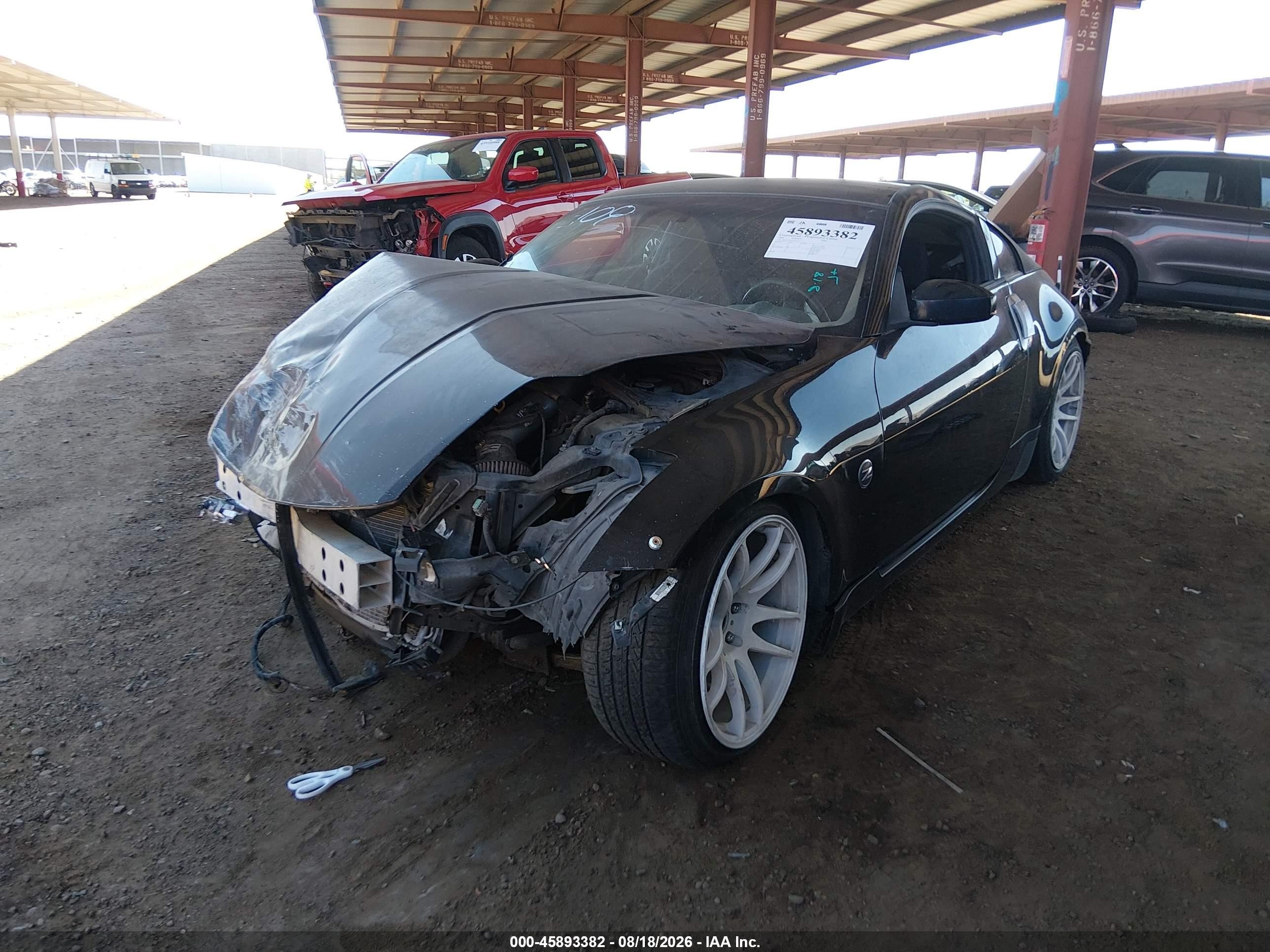 2004 Nissan 350z Enthusiast Gray vin: JN1AZ34D14T163112