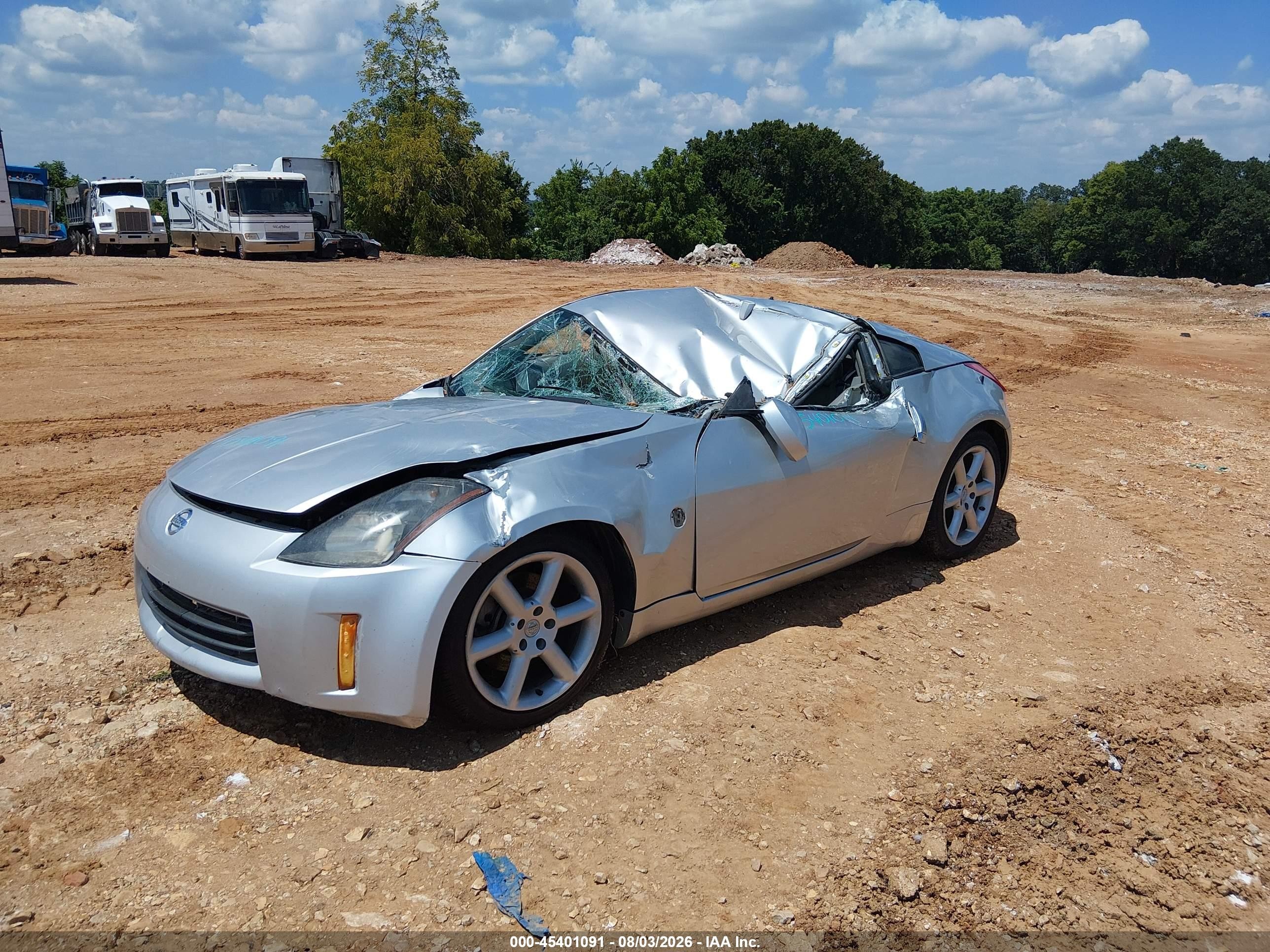 2006 Nissan 350z Touring Silver vin: JN1AZ34D16M306010