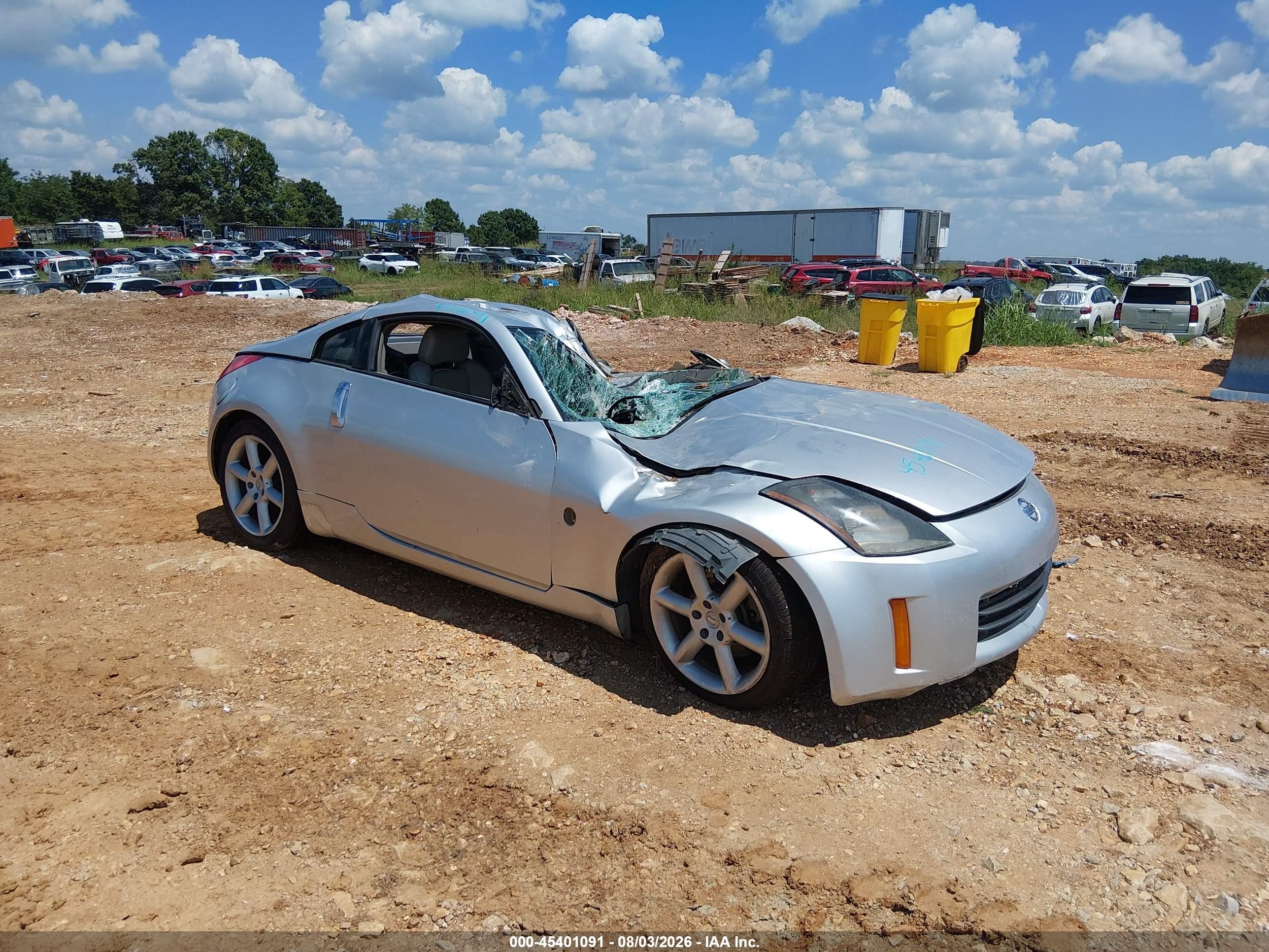2006 Nissan 350z Touring Silver vin: JN1AZ34D16M306010
