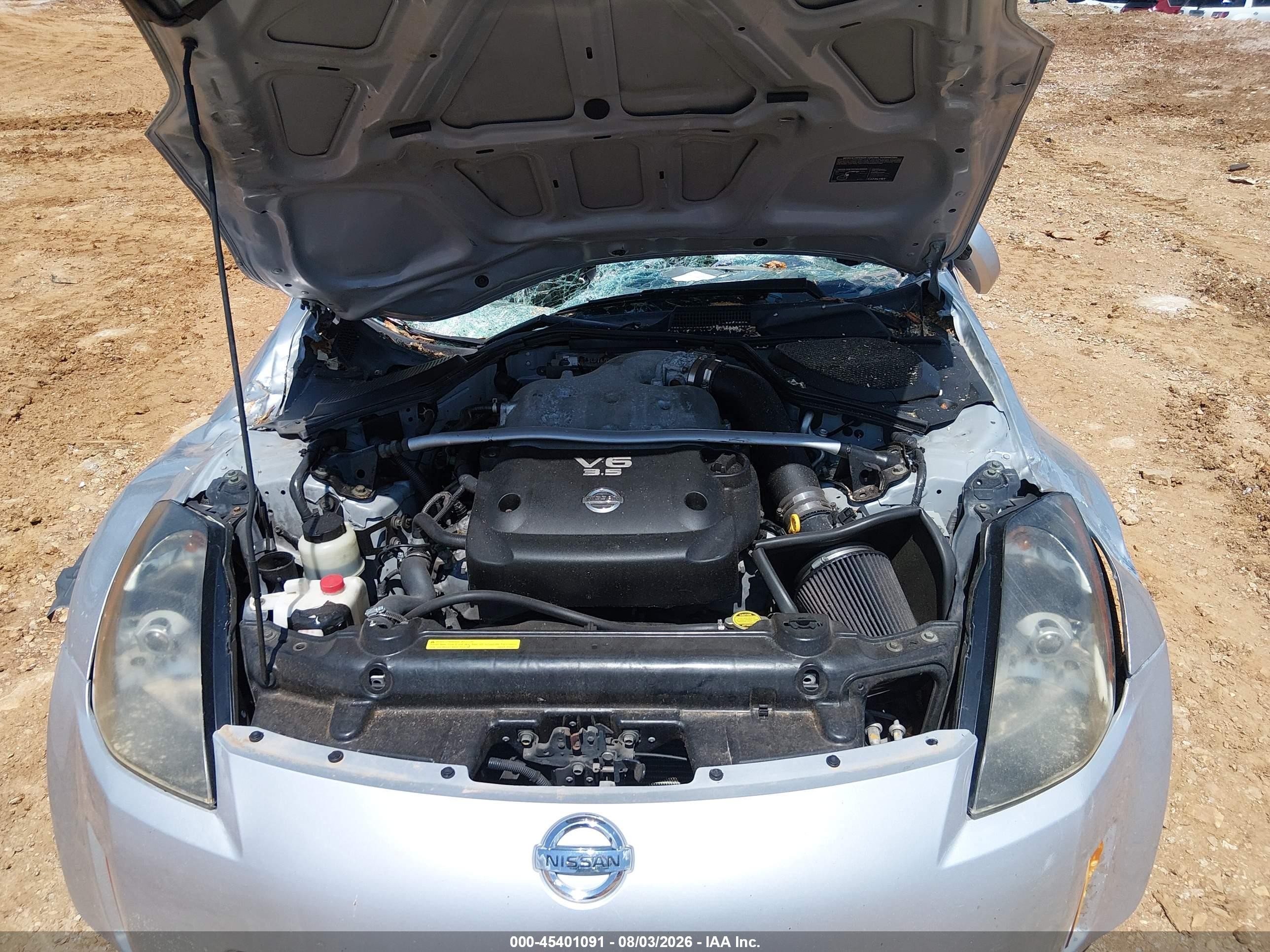 2006 Nissan 350z Touring Silver vin: JN1AZ34D16M306010