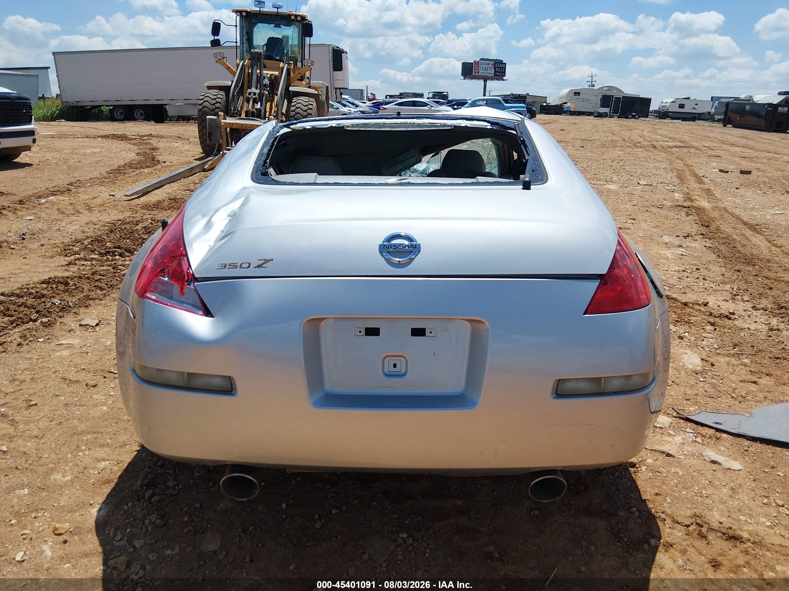2006 Nissan 350z Touring Silver vin: JN1AZ34D16M306010