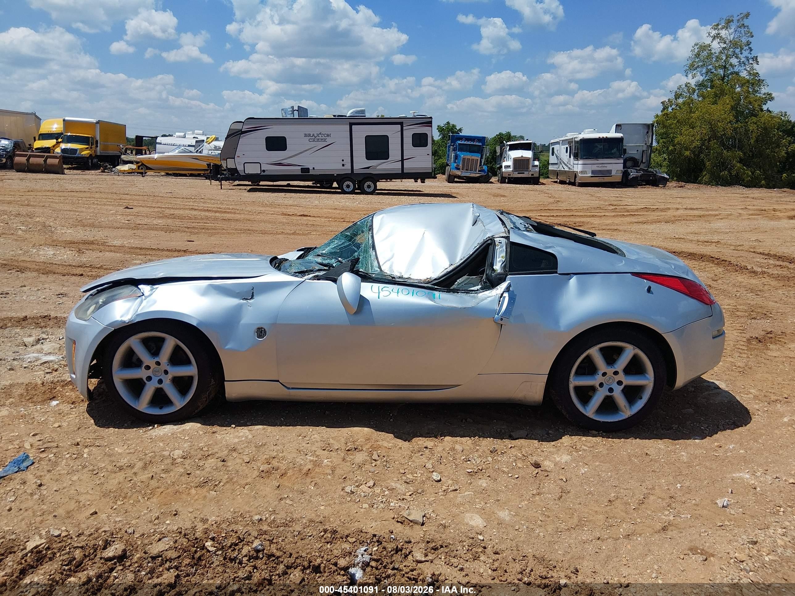 2006 Nissan 350z Touring Silver vin: JN1AZ34D16M306010