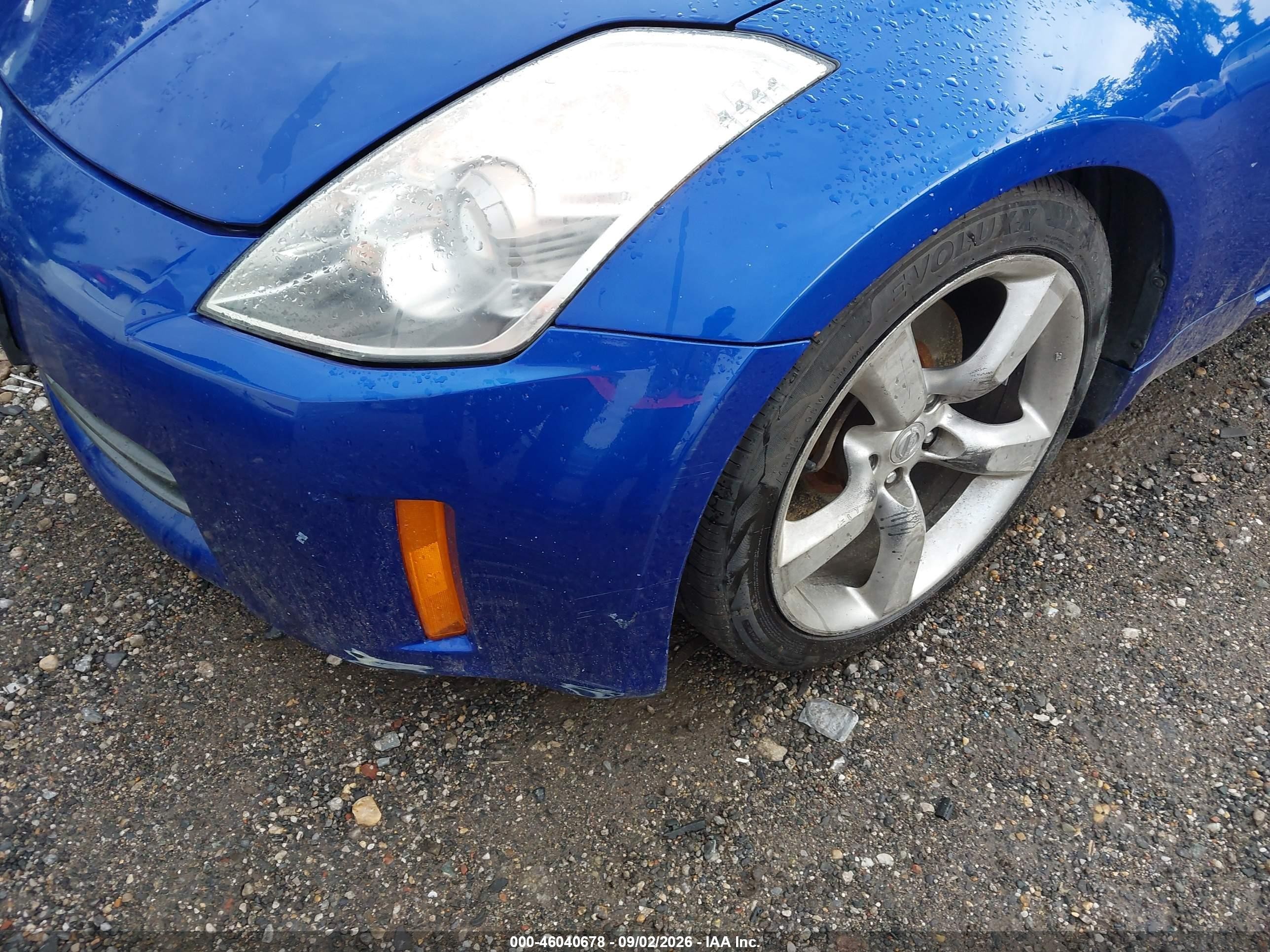 2006 Nissan 350z Touring Blue vin: JN1AZ34D16M331652