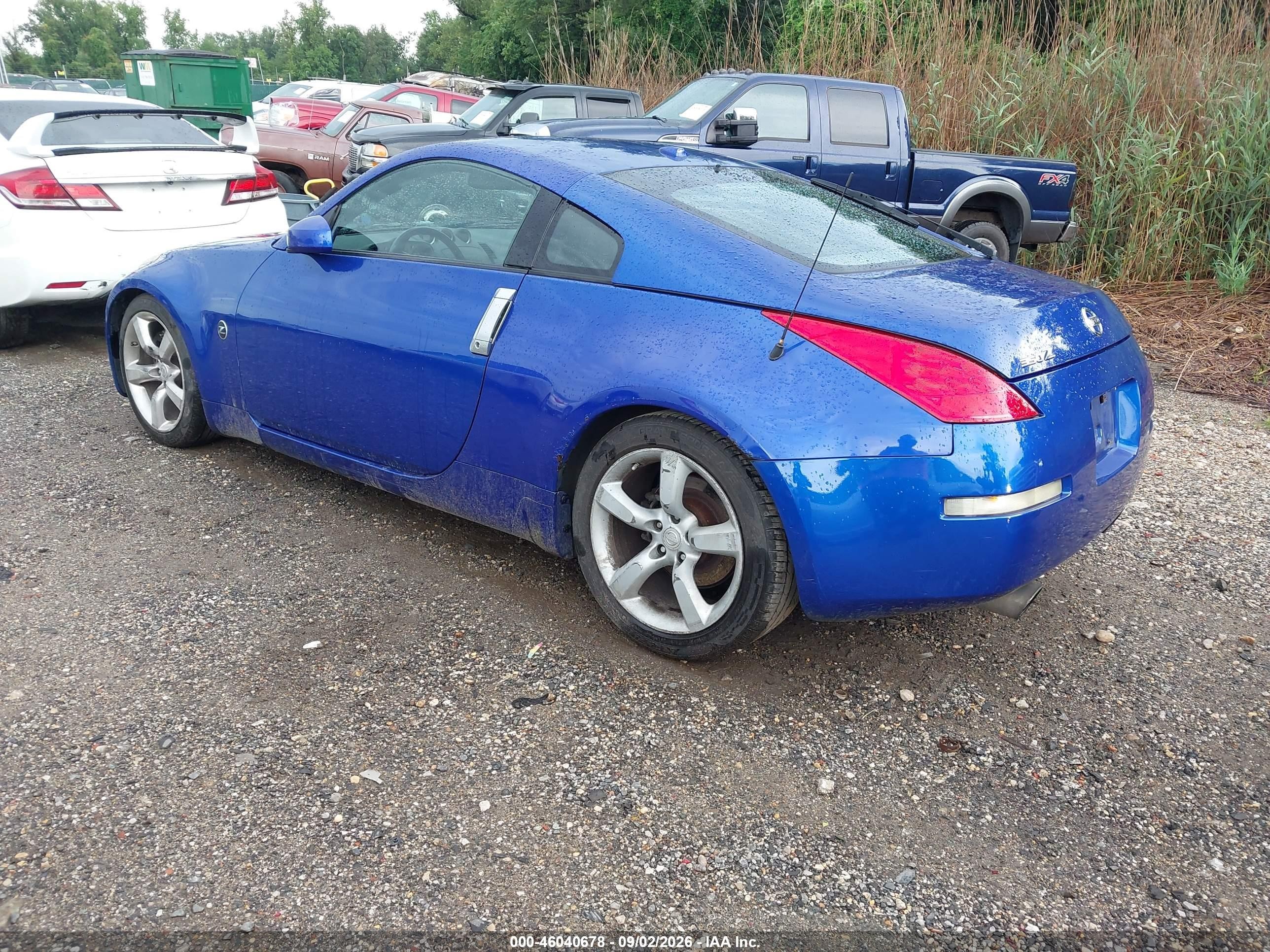 2006 Nissan 350z Touring Blue vin: JN1AZ34D16M331652