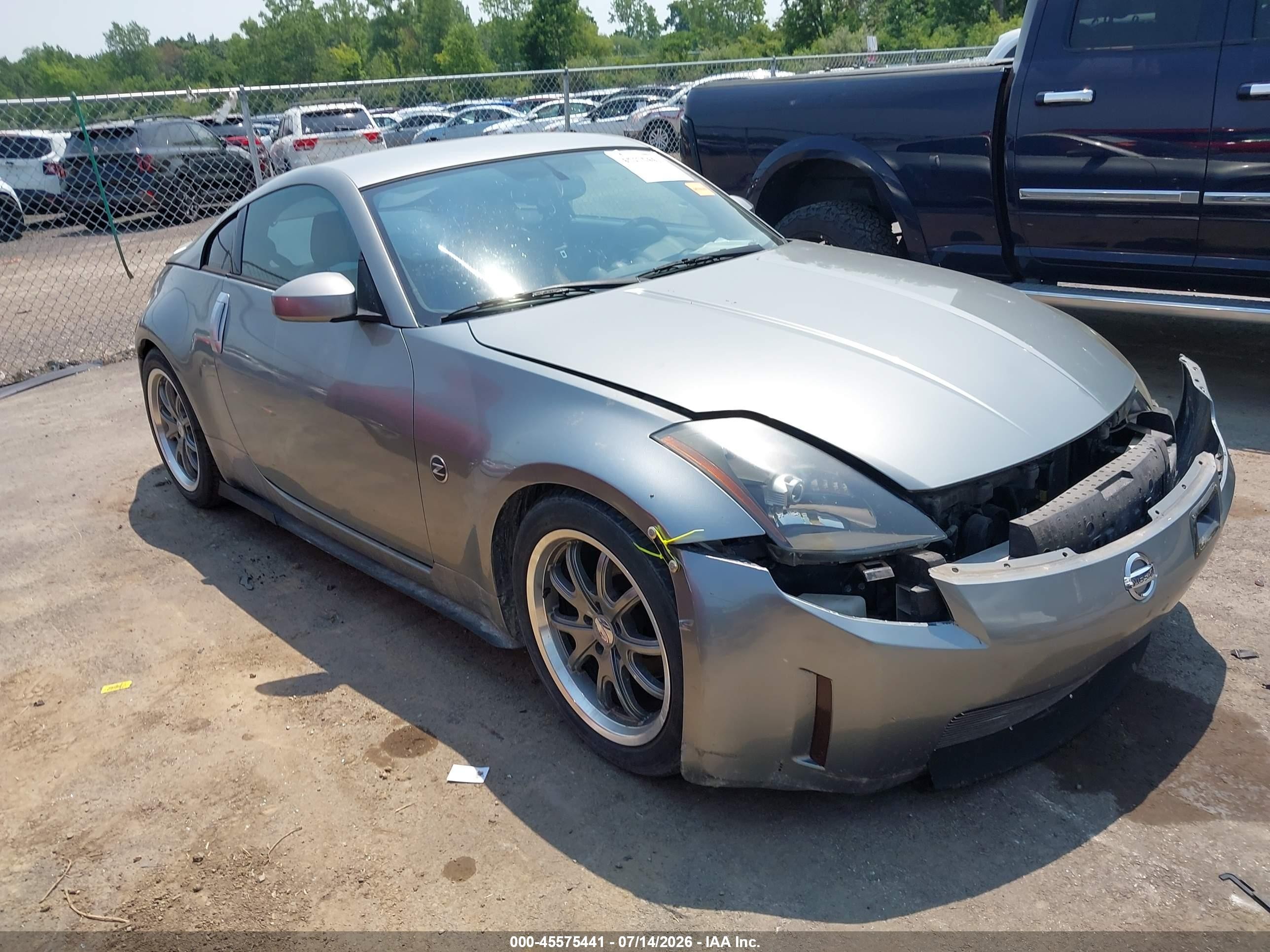 2005 Nissan 350z Touring Gray vin: JN1AZ34D25M601602