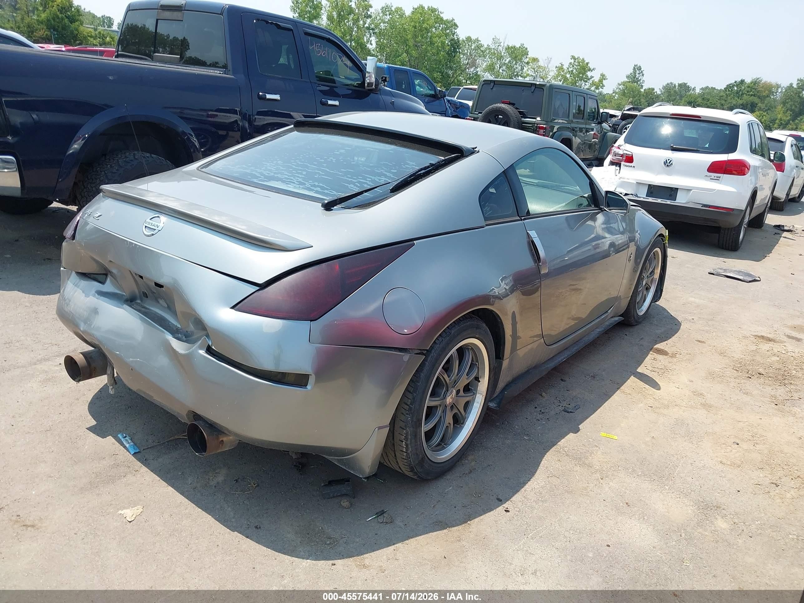 2005 Nissan 350z Touring Серый vin: JN1AZ34D25M601602