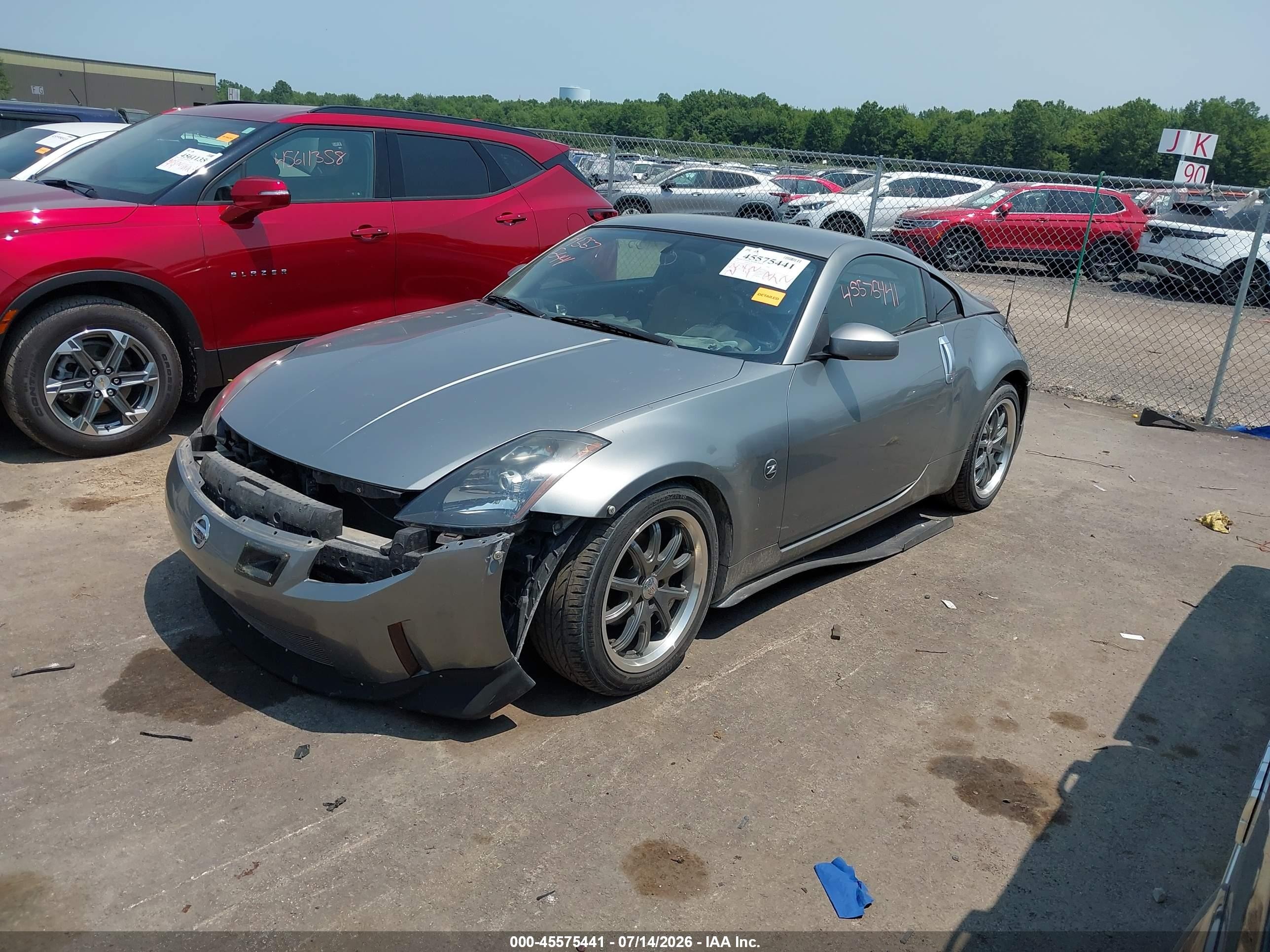 2005 Nissan 350z Touring Серый vin: JN1AZ34D25M601602