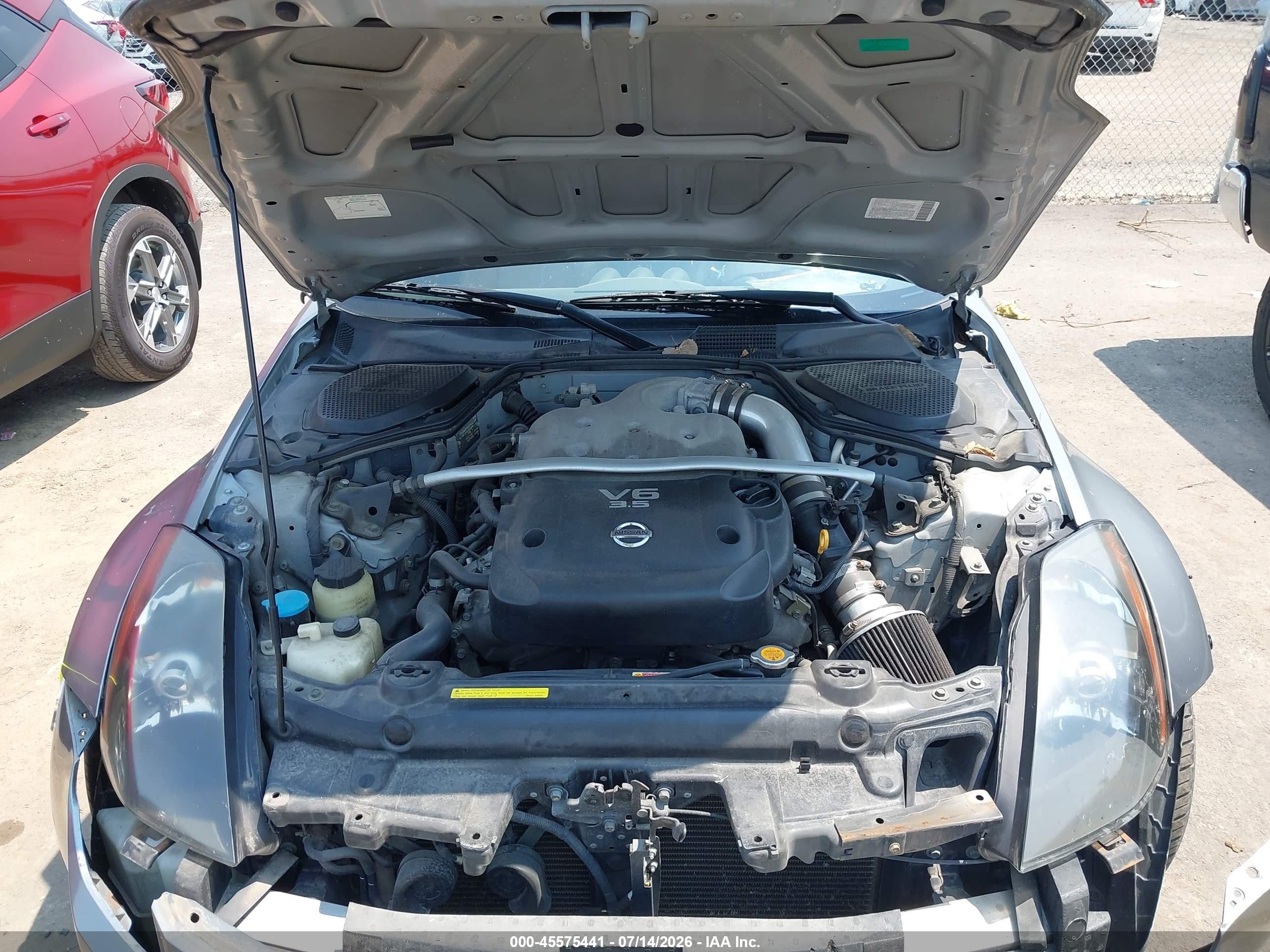 2005 Nissan 350z Touring Серый vin: JN1AZ34D25M601602