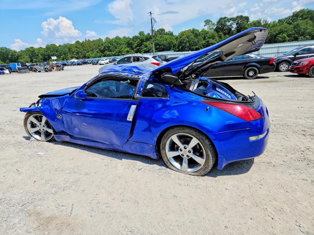 2005 Nissan 350z Coupe Blue vin: JN1AZ34D25M604791
