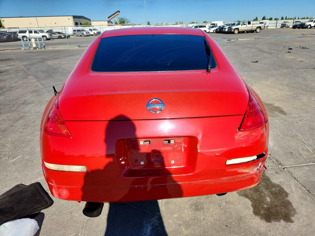 2006 Nissan 350z Coupe Red vin: JN1AZ34D26M302497