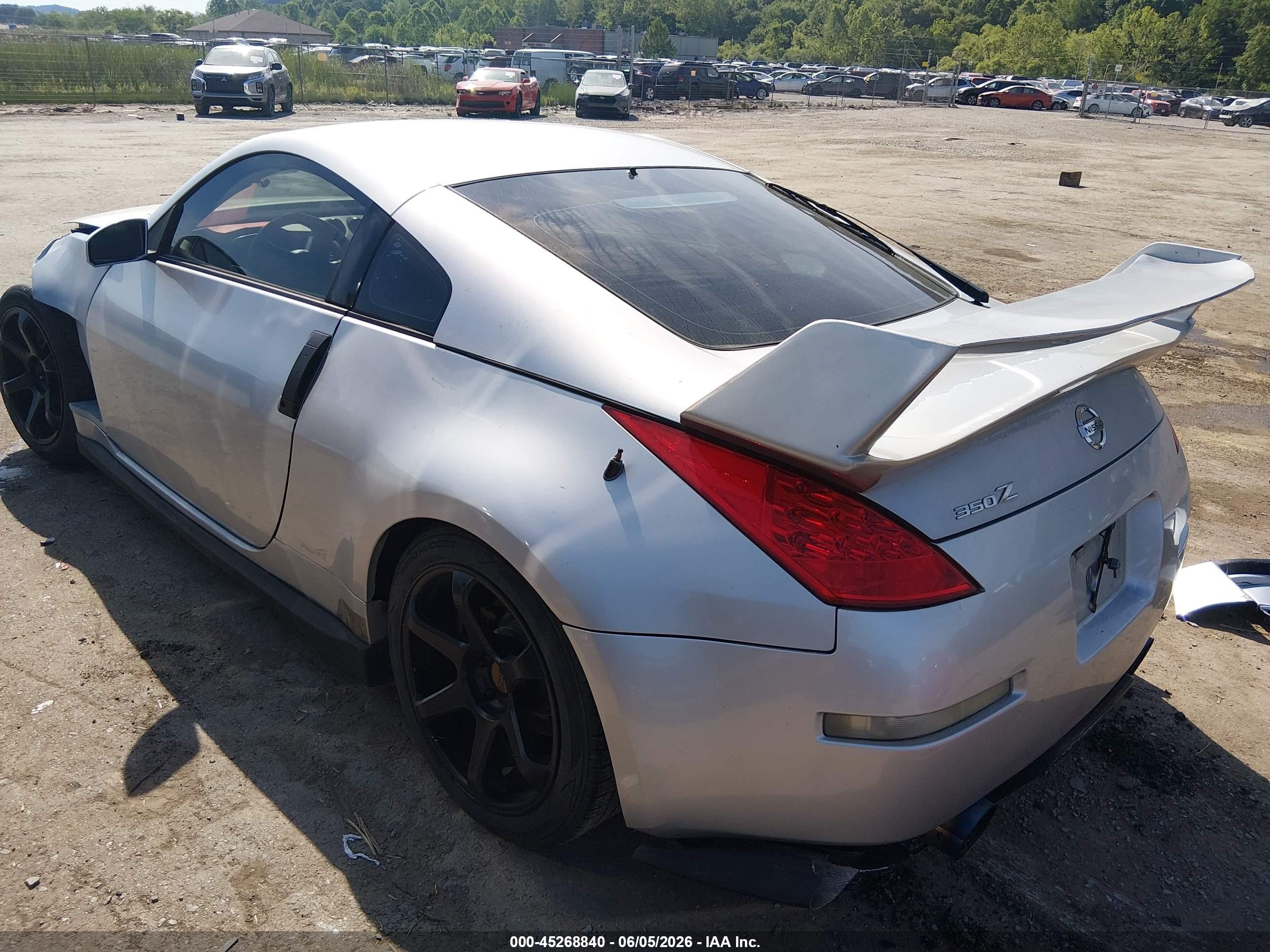 2006 Nissan 350z Enthusiast Silver vin: JN1AZ34D26M308199