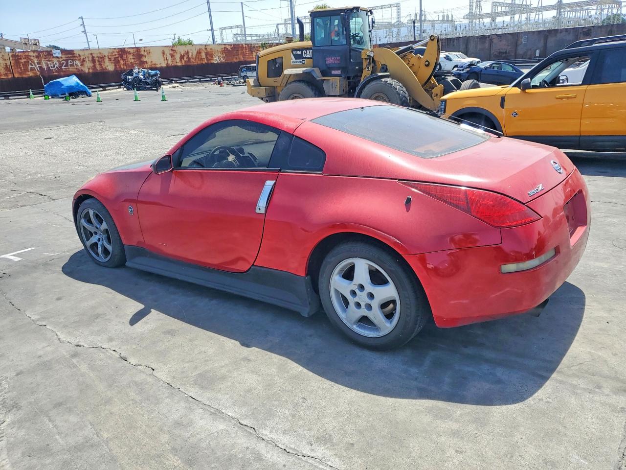 2004 Nissan 350z Coupe Red vin: JN1AZ34D34T166139