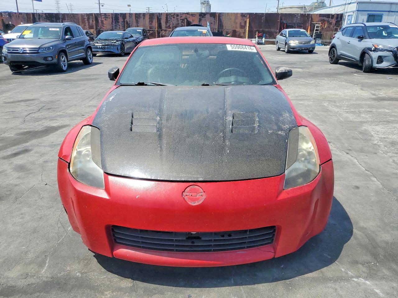 2004 Nissan 350z Coupe Red vin: JN1AZ34D34T166139