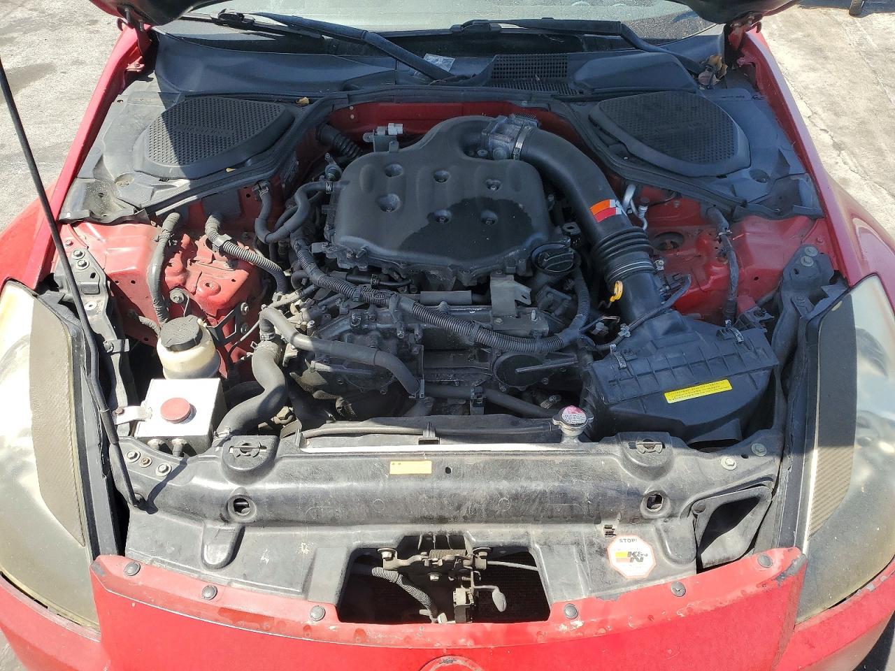 2004 Nissan 350z Coupe Red vin: JN1AZ34D34T166139