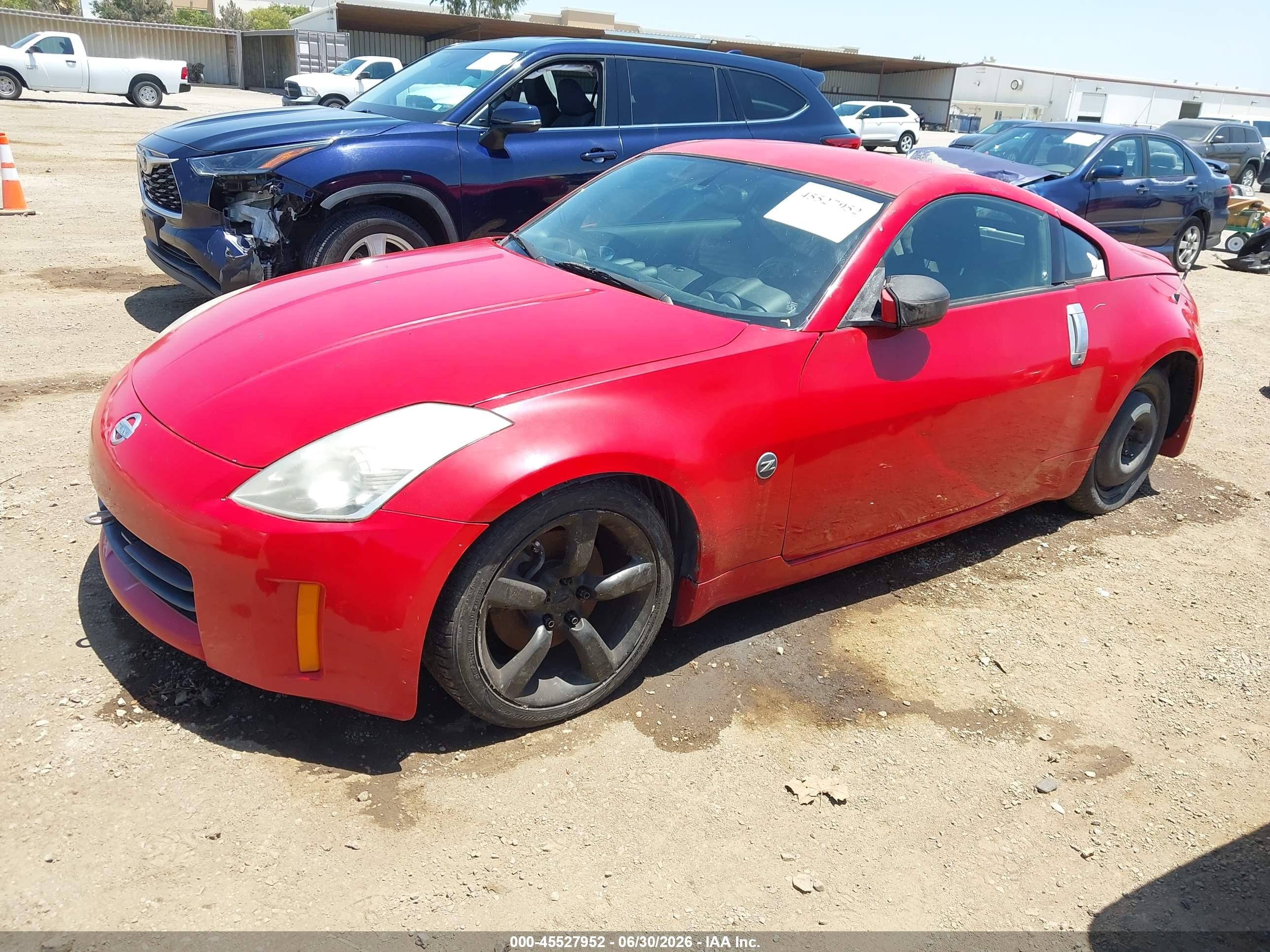 2006 Nissan 350z   Red vin: JN1AZ34D36M331104