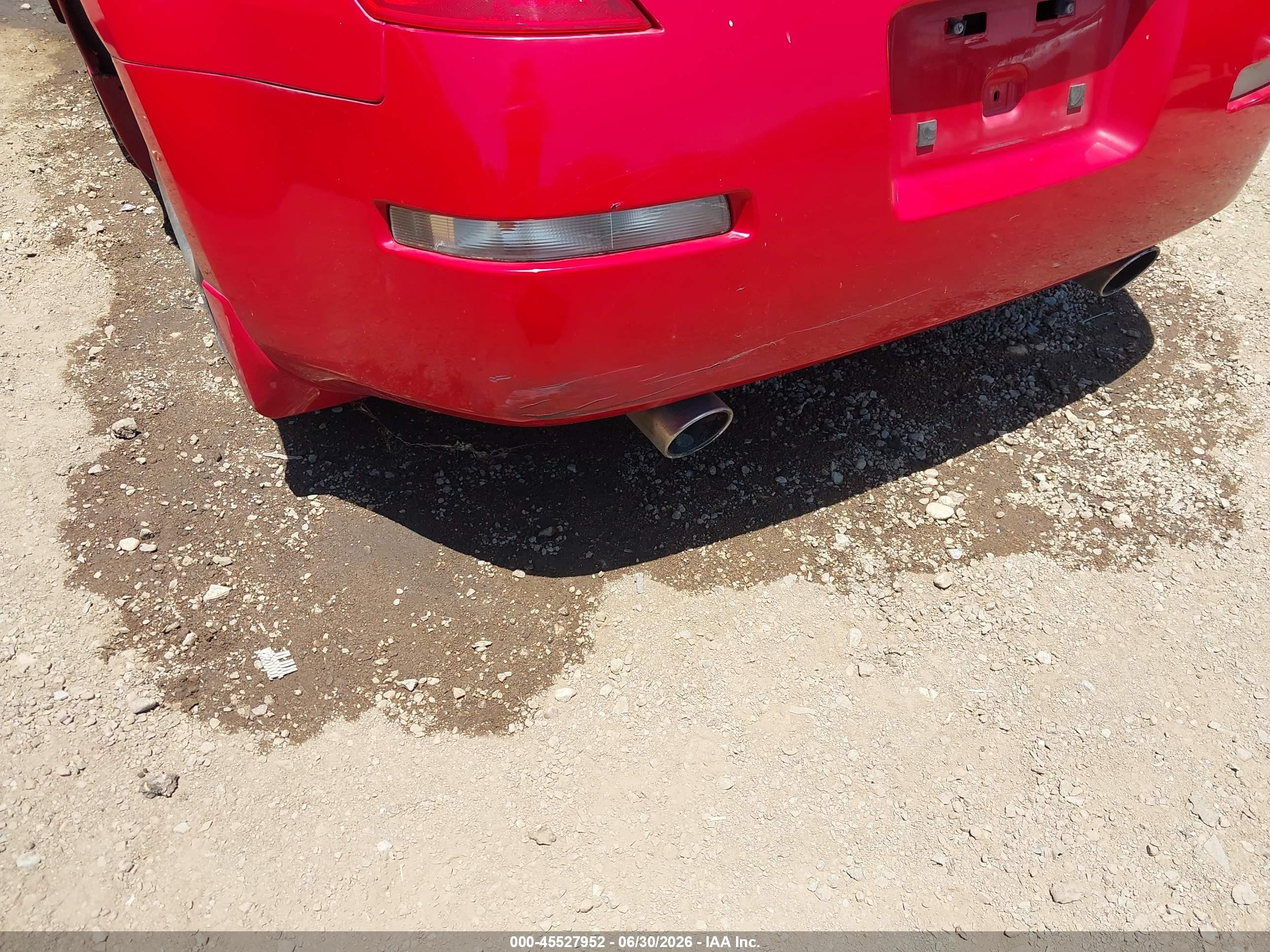 2006 Nissan 350z   Red vin: JN1AZ34D36M331104