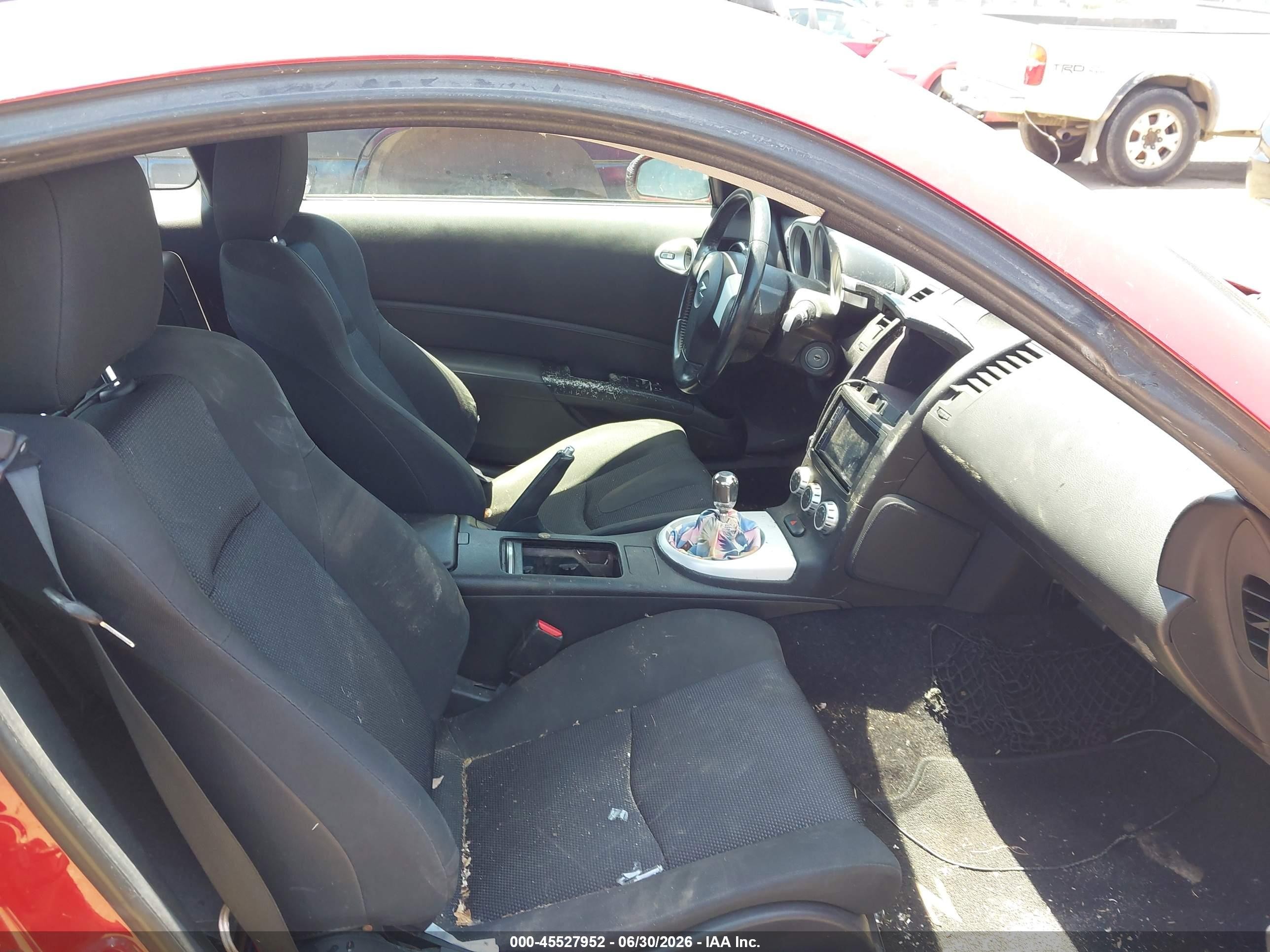 2006 Nissan 350z   Red vin: JN1AZ34D36M331104