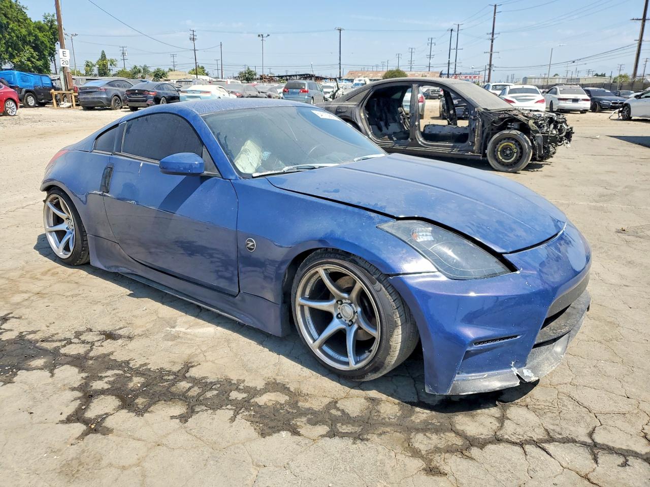 2006 Nissan 350z Coupe Blue vin: JN1AZ34D36M331541