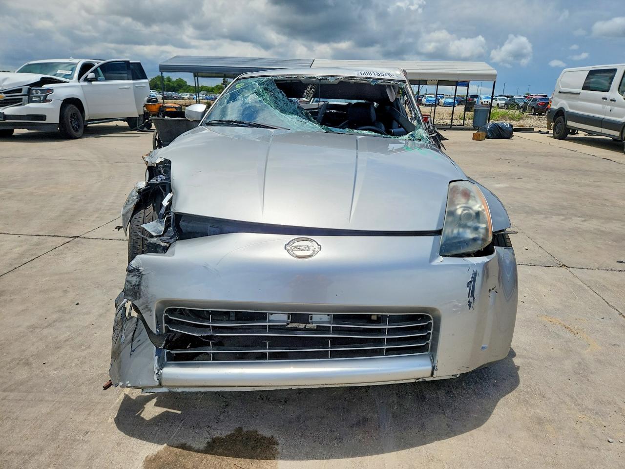 2003 Nissan 350z Coupe Silver vin: JN1AZ34D43T104277