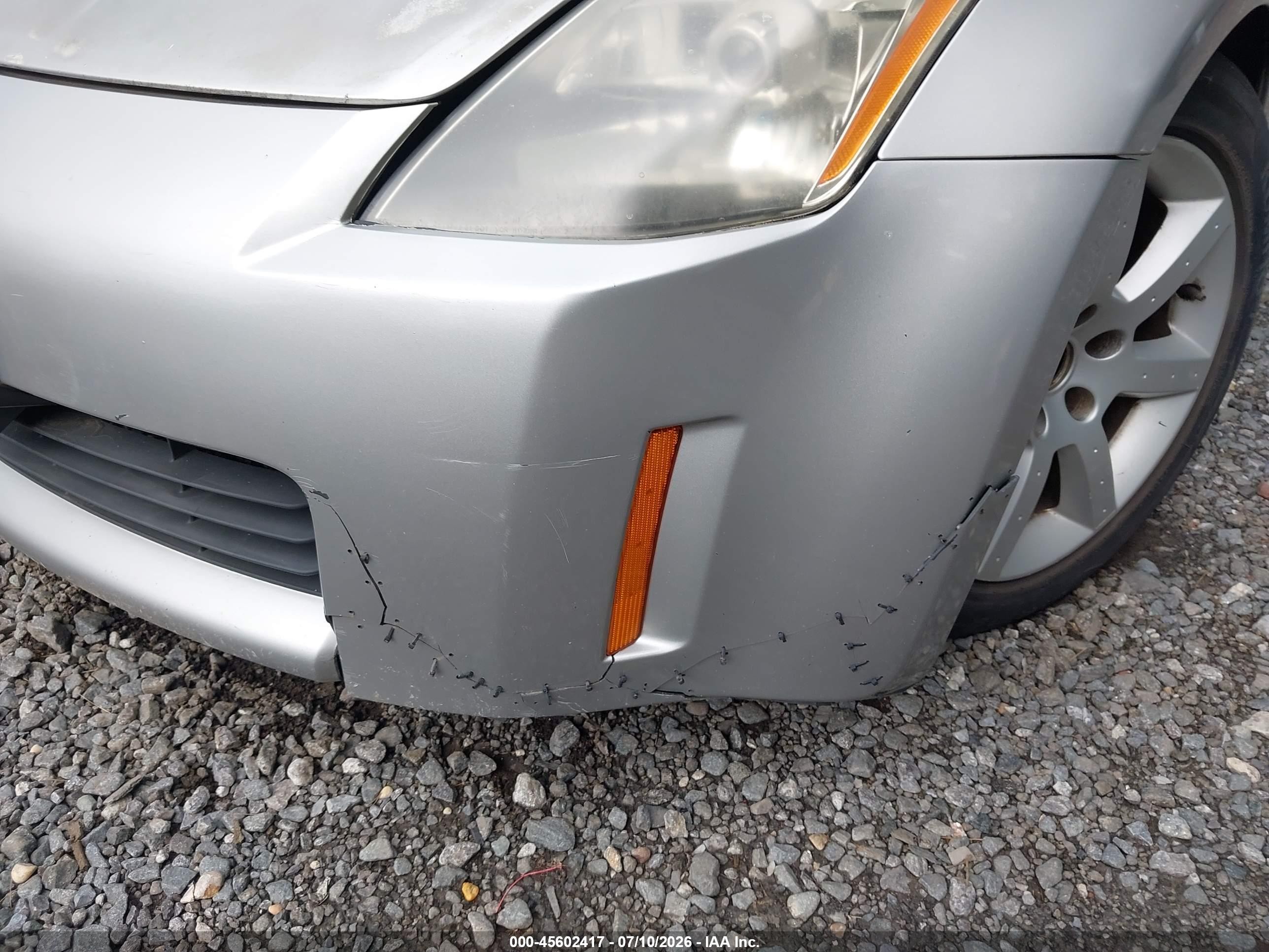 2004 Nissan 350z Touring Silver vin: JN1AZ34D44T163525