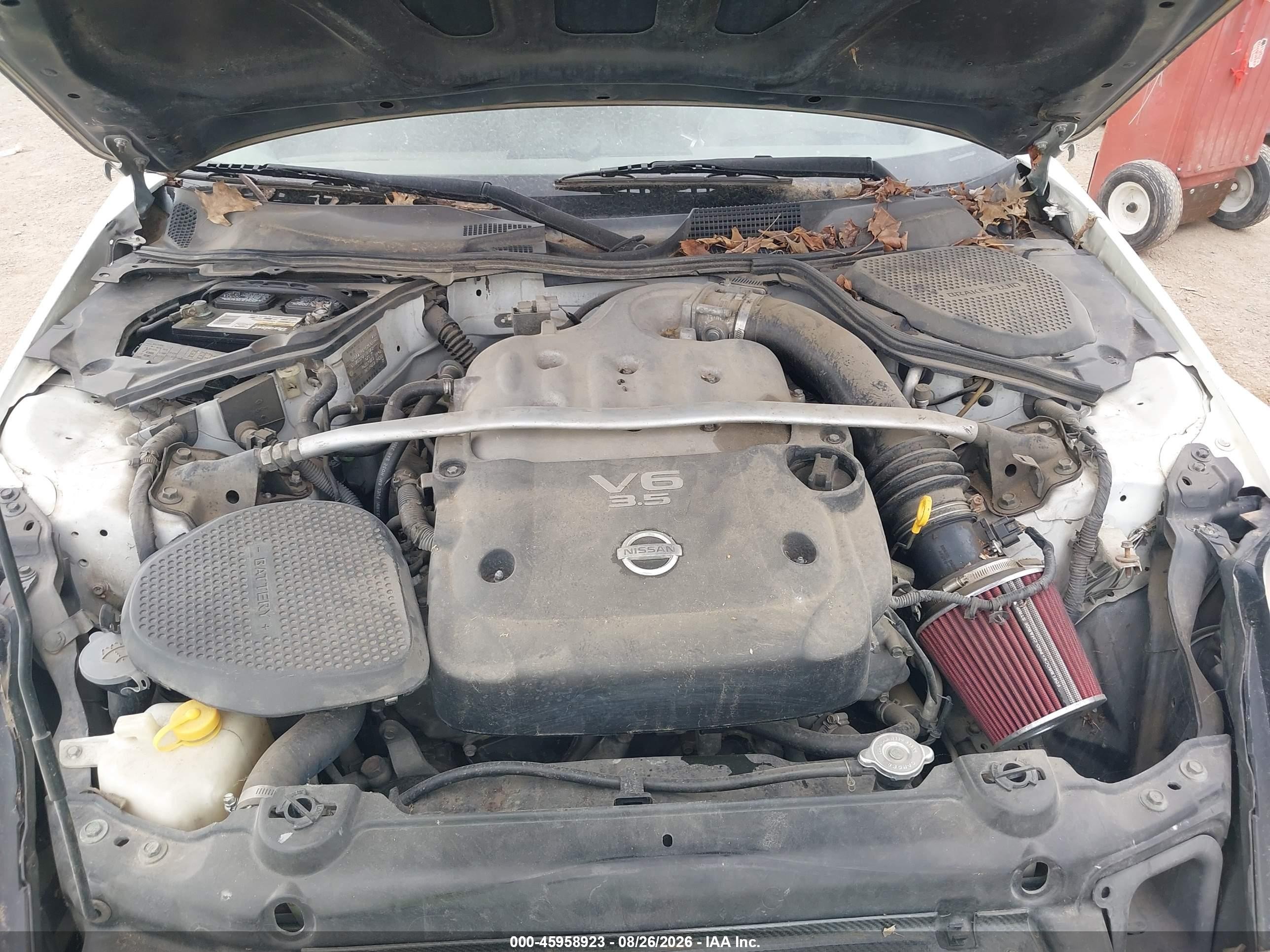2005 Nissan 350z Touring Белый vin: JN1AZ34D45M603321