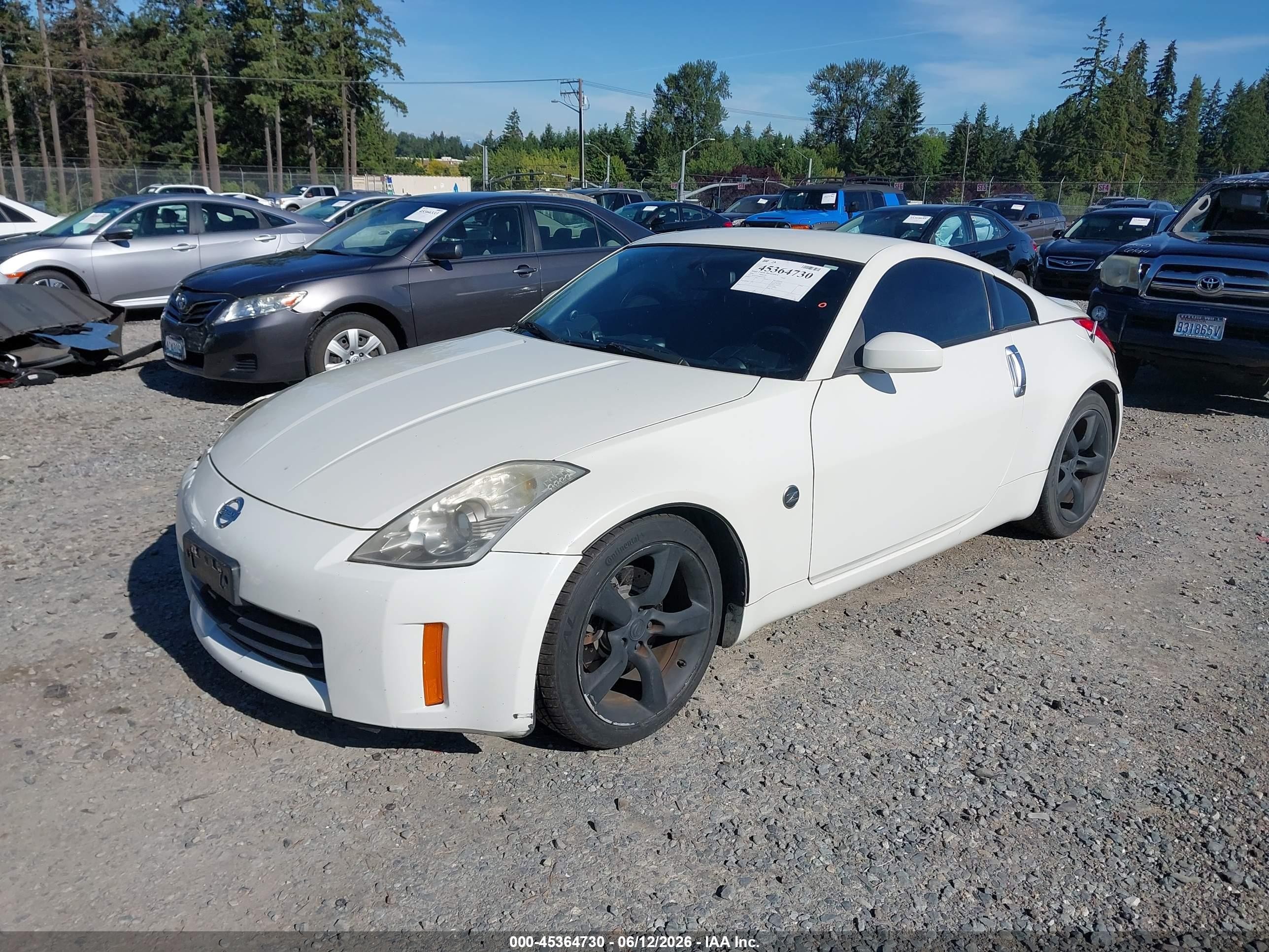 2006 Nissan 350z Enthusiast Белый vin: JN1AZ34D46M311380