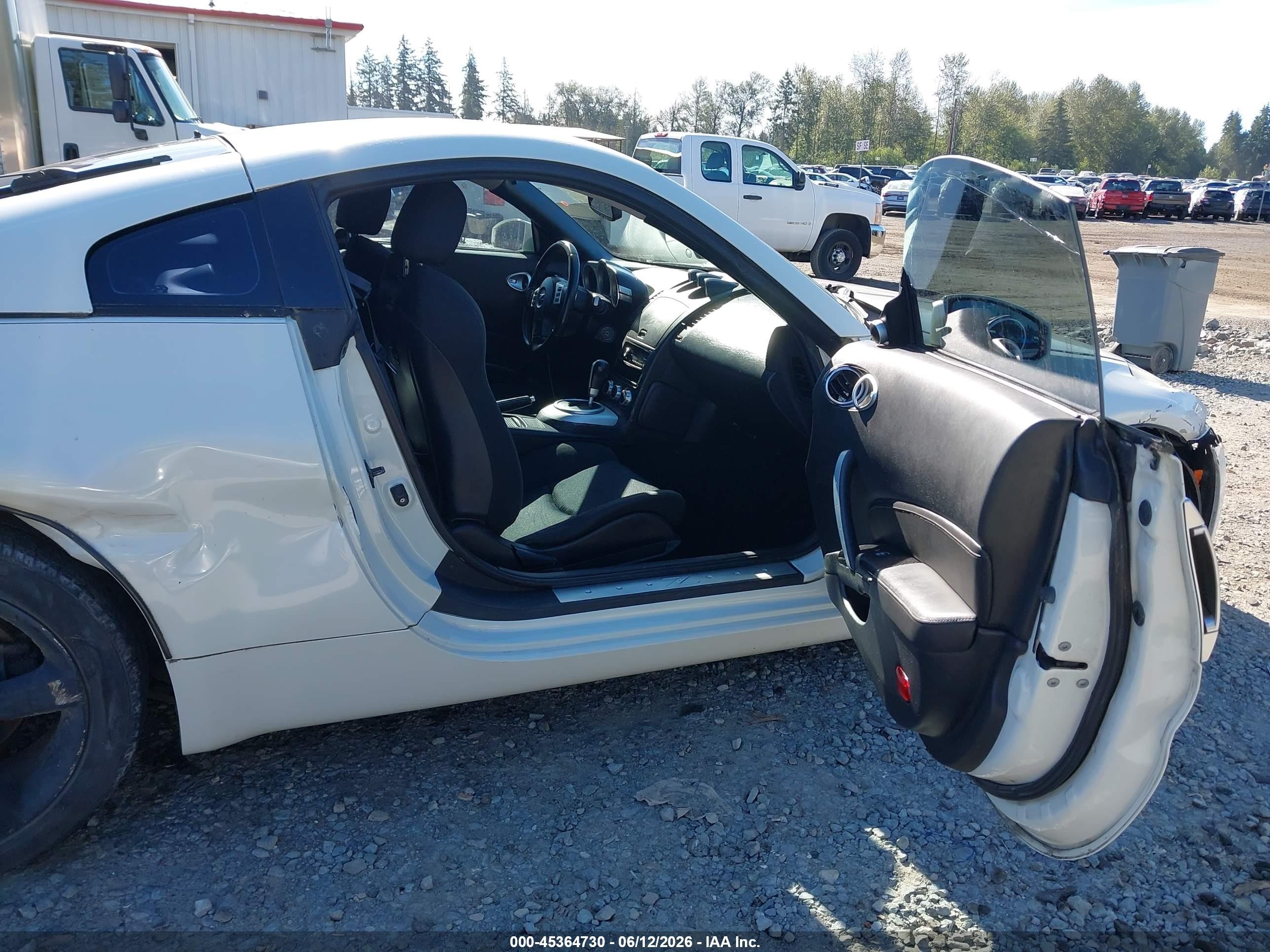 2006 Nissan 350z Enthusiast Белый vin: JN1AZ34D46M311380
