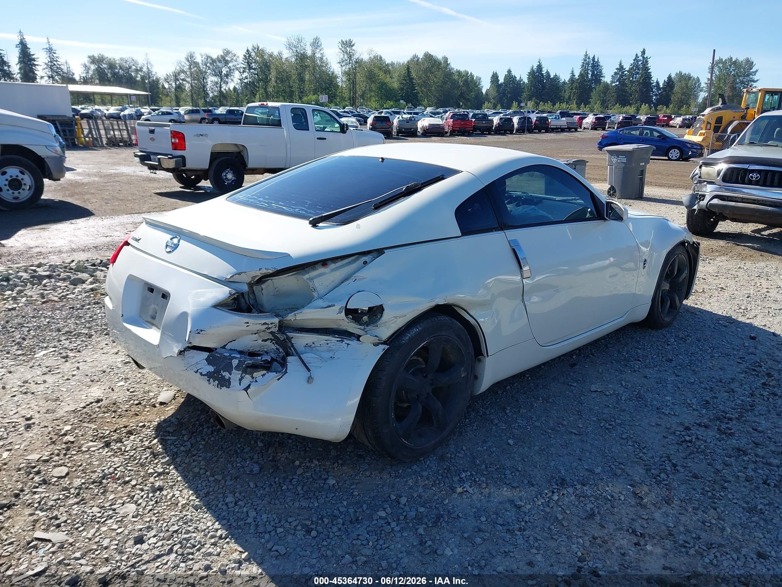 2006 Nissan 350z Enthusiast Белый vin: JN1AZ34D46M311380