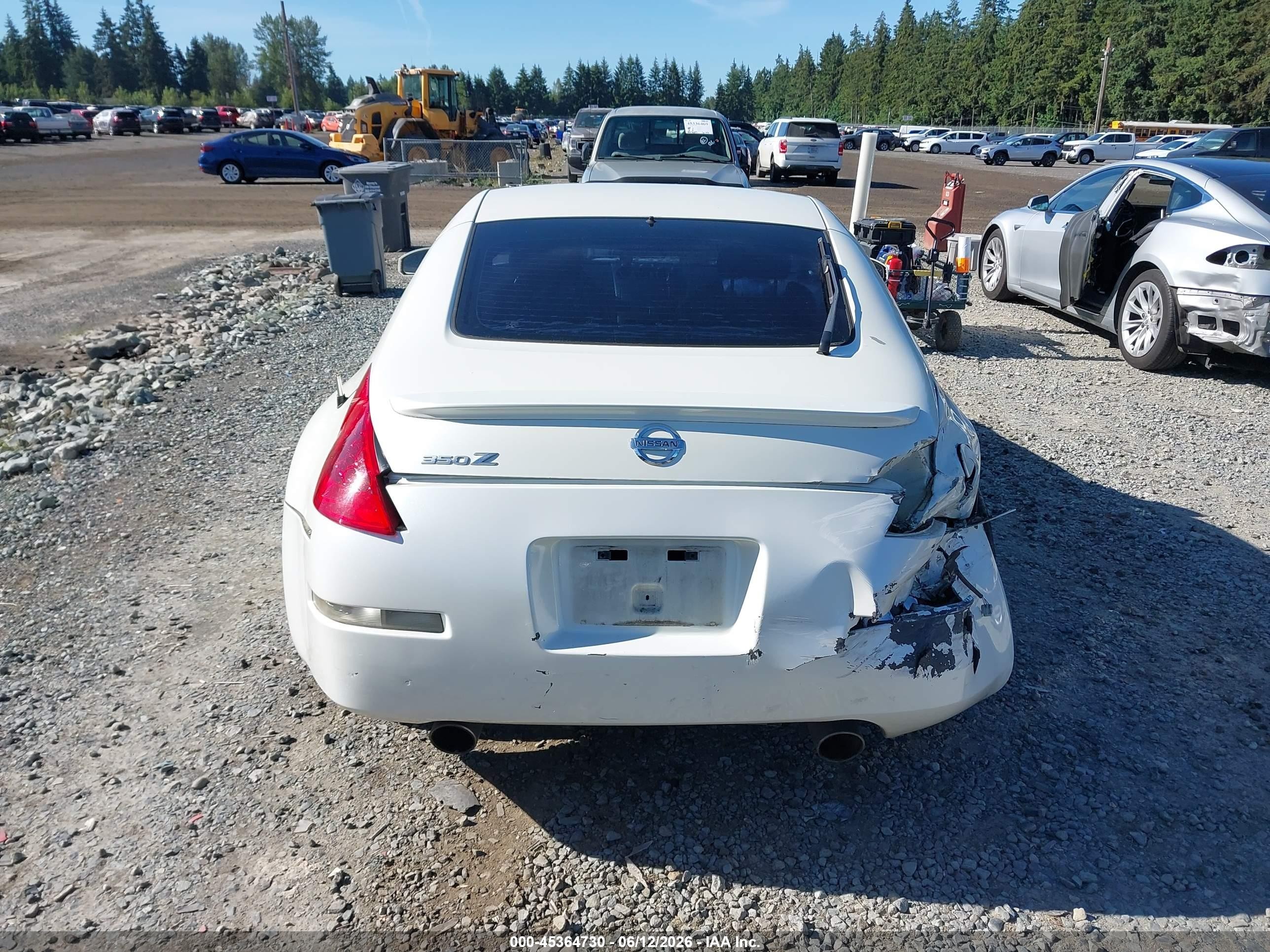 2006 Nissan 350z Enthusiast Белый vin: JN1AZ34D46M311380