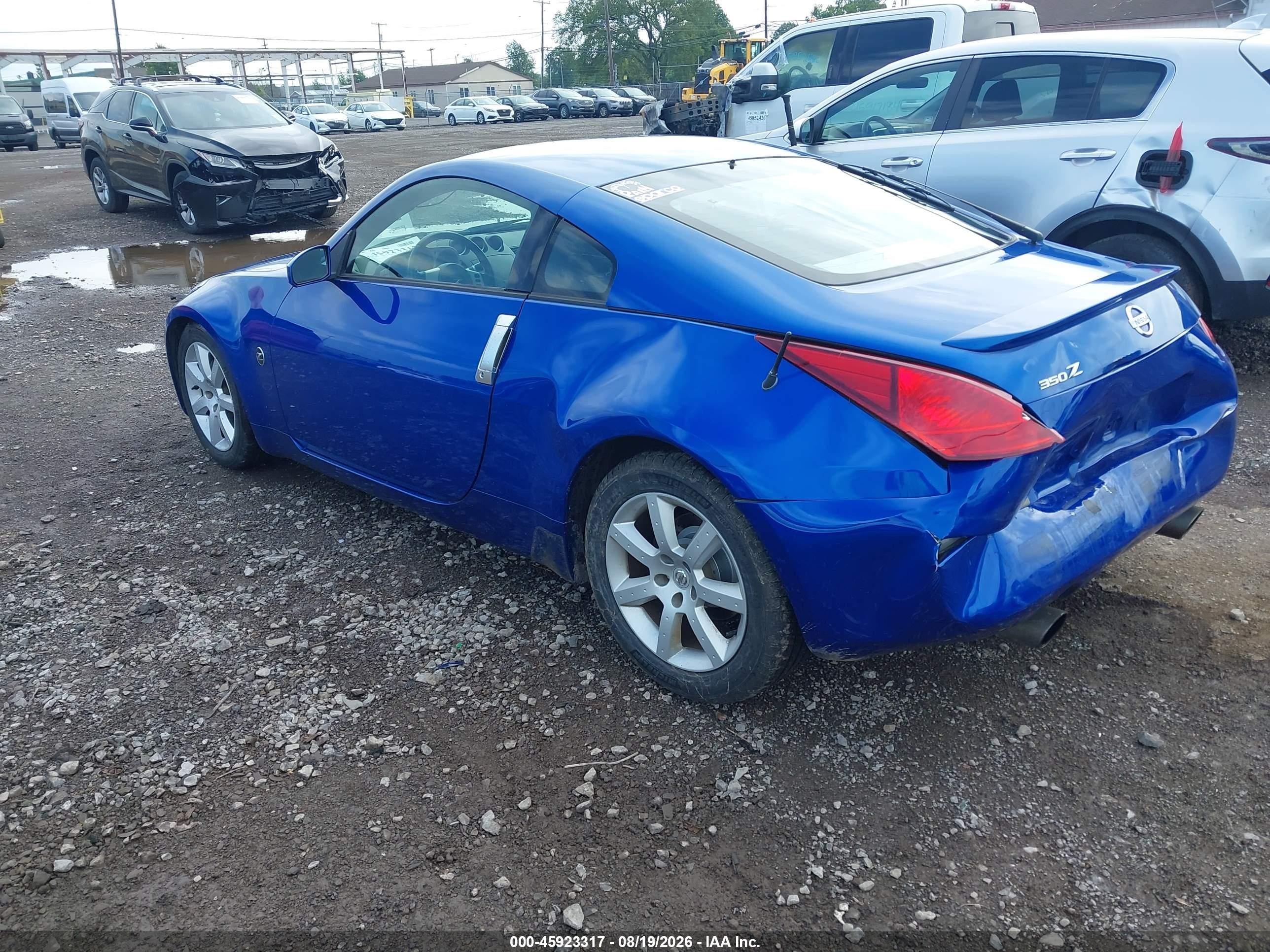 2004 Nissan 350z Enthusiast Blue vin: JN1AZ34D54T164635