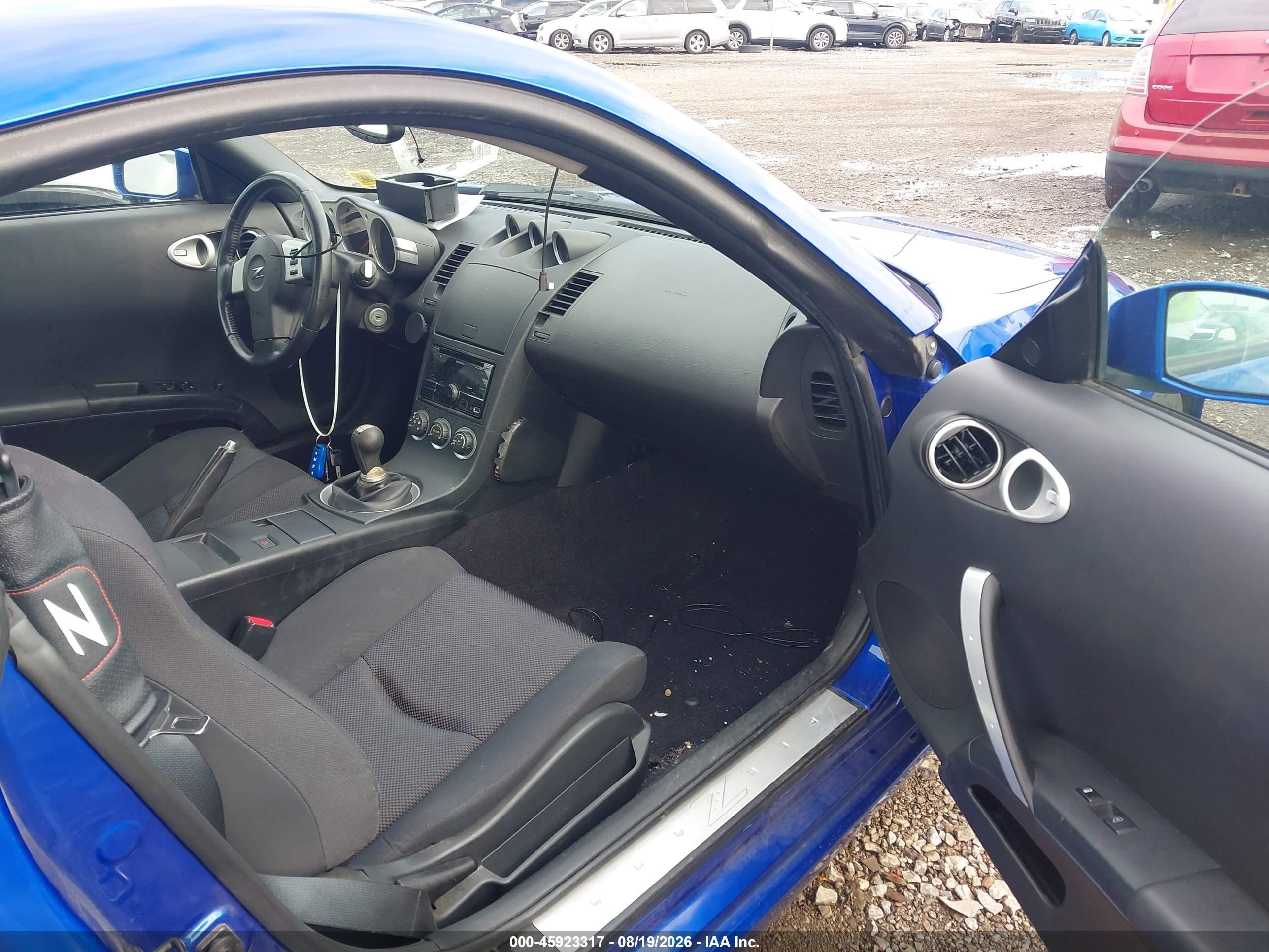 2004 Nissan 350z Enthusiast Blue vin: JN1AZ34D54T164635