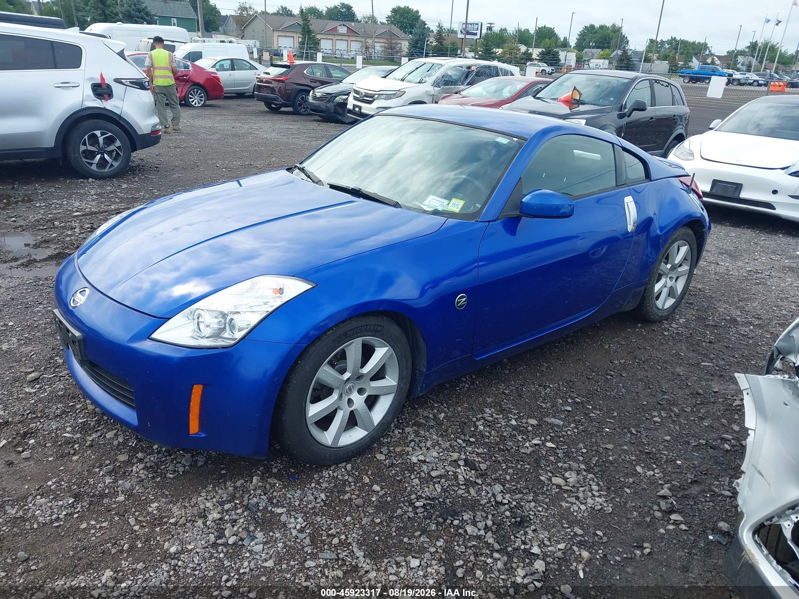 2004 Nissan 350z Enthusiast Blue vin: JN1AZ34D54T164635