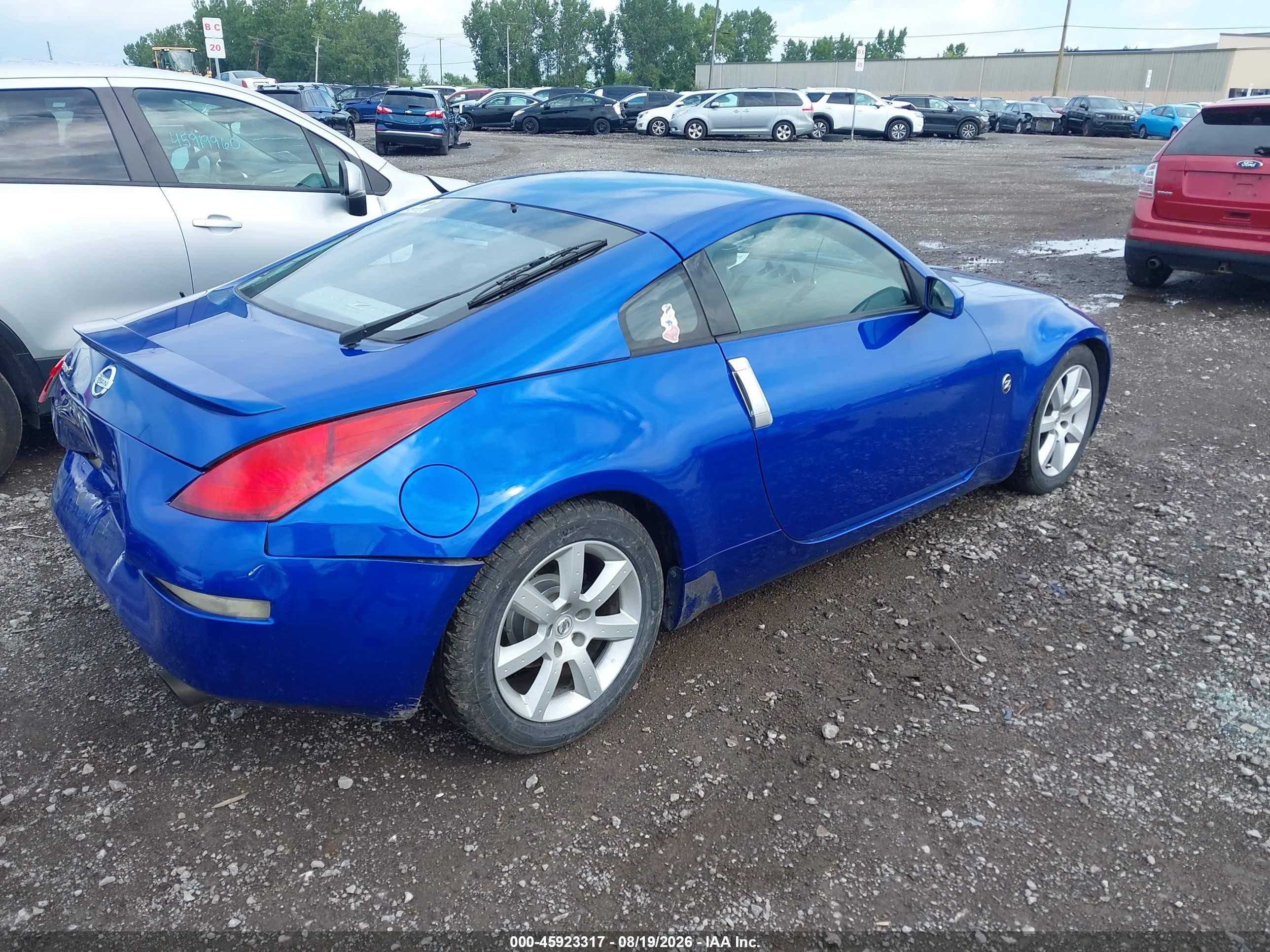 2004 Nissan 350z Enthusiast Blue vin: JN1AZ34D54T164635
