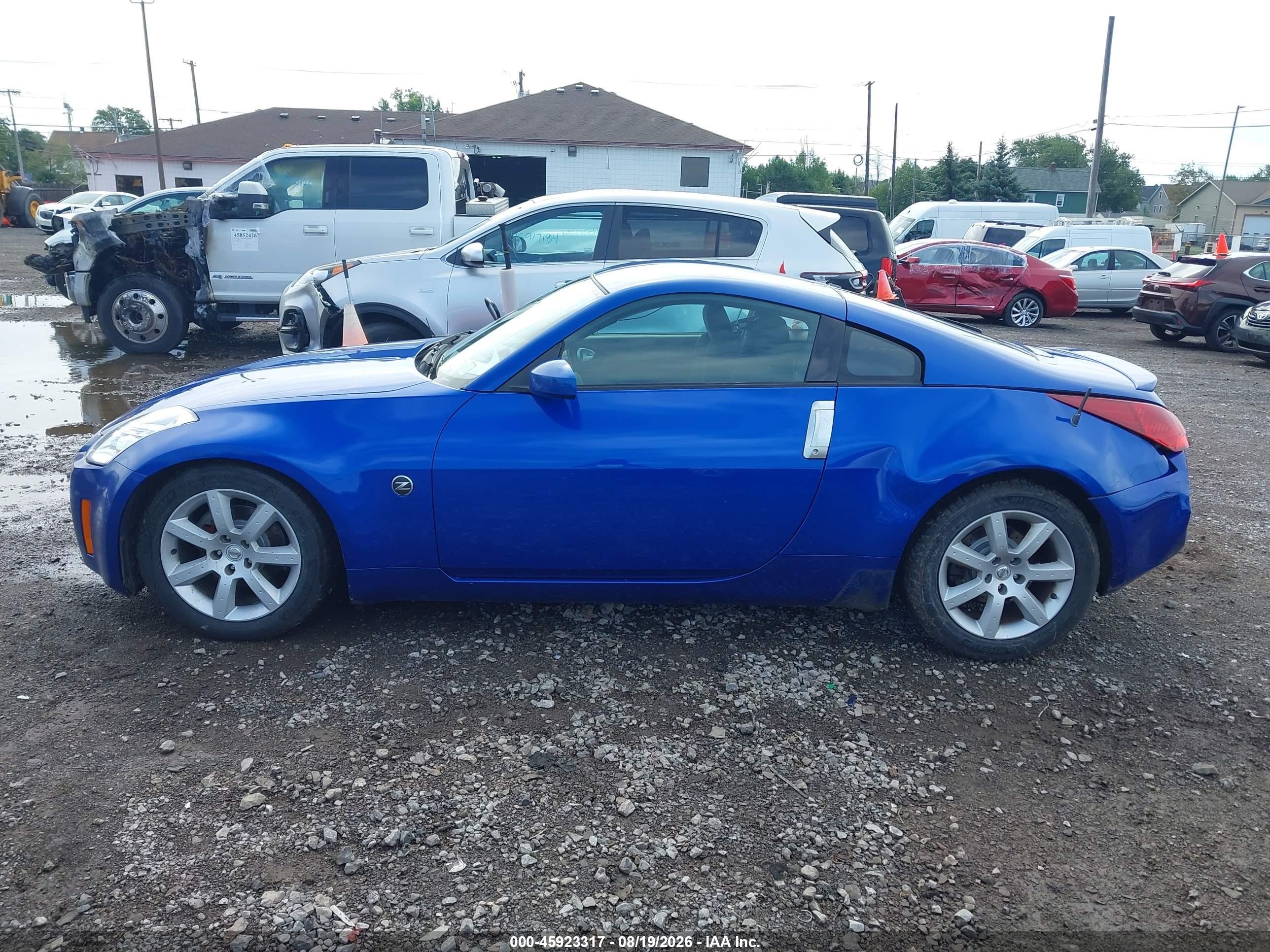 2004 Nissan 350z Enthusiast Blue vin: JN1AZ34D54T164635