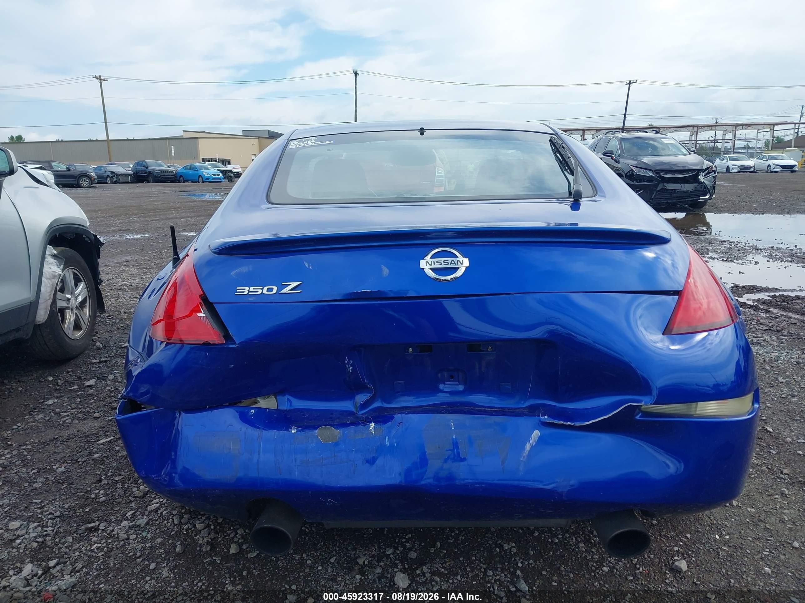 2004 Nissan 350z Enthusiast Blue vin: JN1AZ34D54T164635